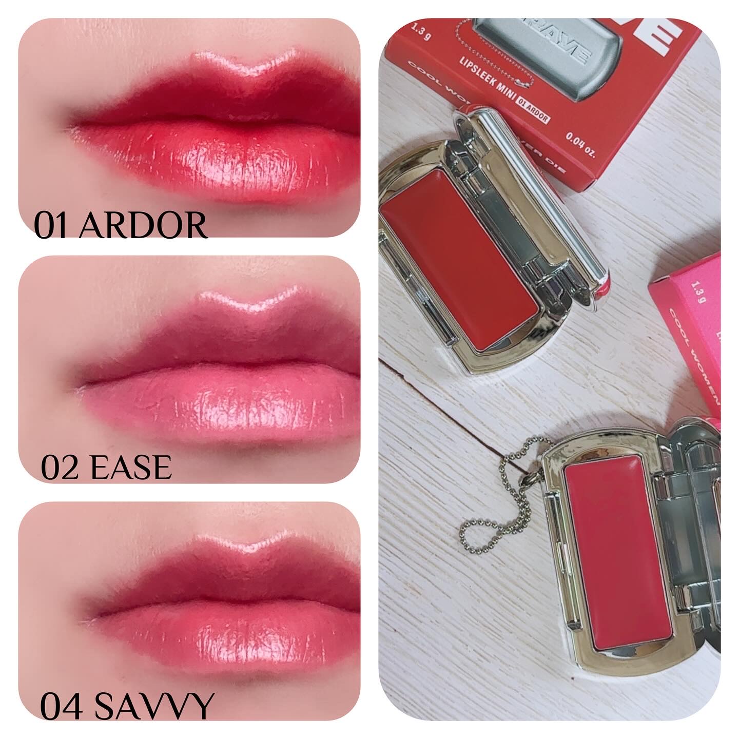 BRAYE LIPSLEEK 01 アルダー （ミニ）/BRAYE/口紅を使ったクチコミ（3枚目）