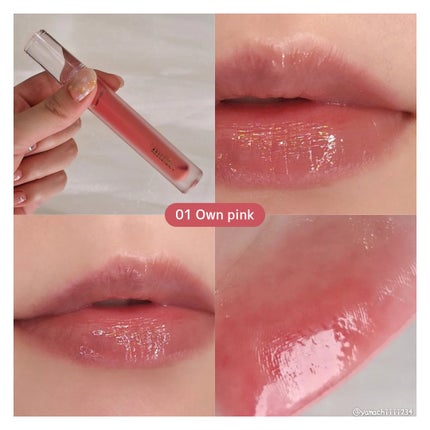 グラッセリップティント 01 オウンピンク/mude/リップティントの画像