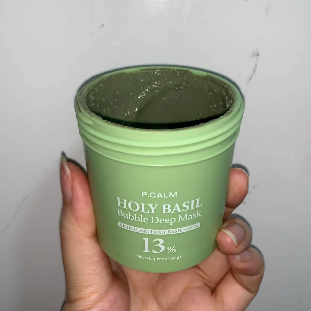 ホーリーバジル炭酸バブルパック/P.CALM/洗い流すパック・マスクを使ったクチコミ（2枚目）