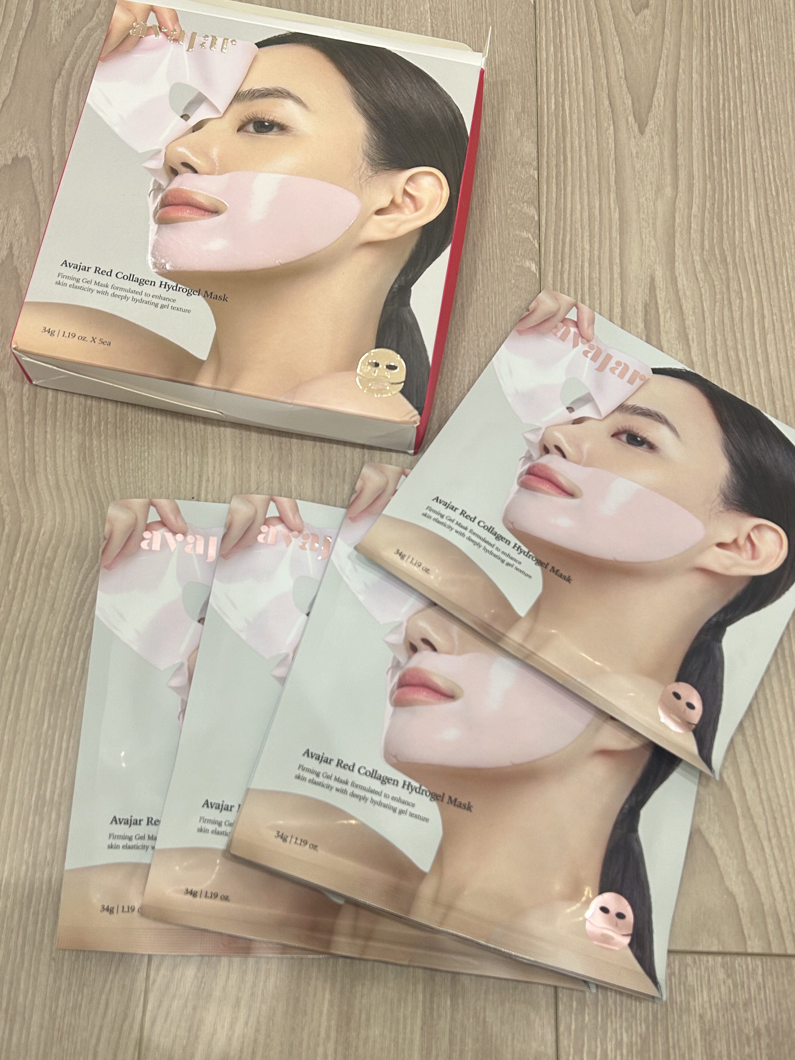 レッドコラーゲンハイドロゲルマスク/avajar/シートマスク・パックを使ったクチコミ（1枚目）