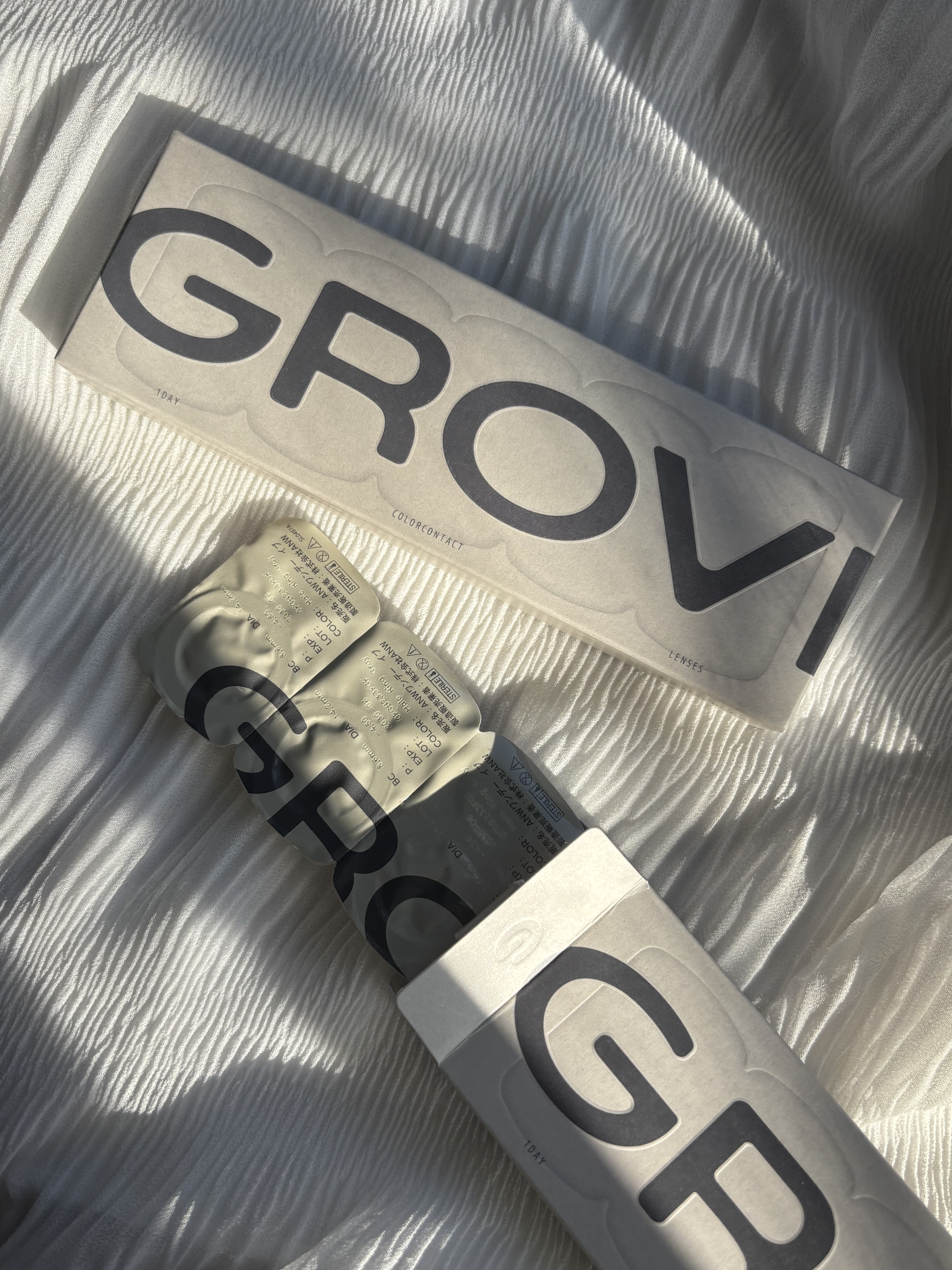 GROVI 1day ヘイローリンググレー/GROVI/ワンデー（１DAY）カラコンを使ったクチコミ（2枚目）