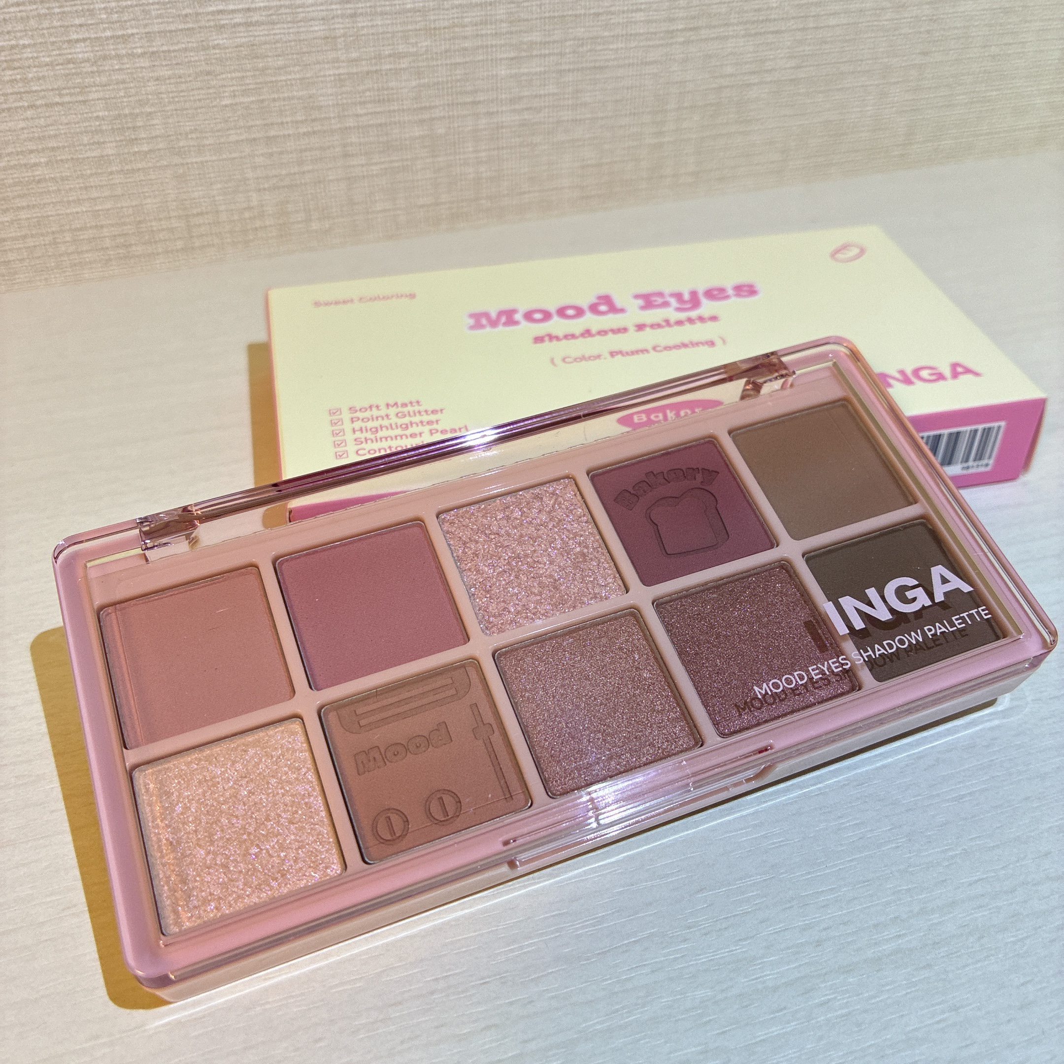 ムードアイズシャドウパレット/INGA/アイシャドウパレットを使ったクチコミ（2枚目）