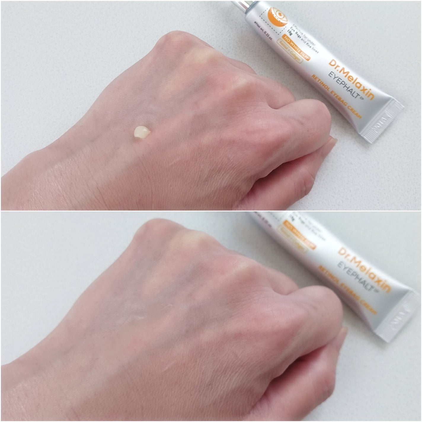 レチノールアイファルトアイバッククリーム/Dr.Melaxin/アイケア・アイクリームを使ったクチコミ(2枚目)