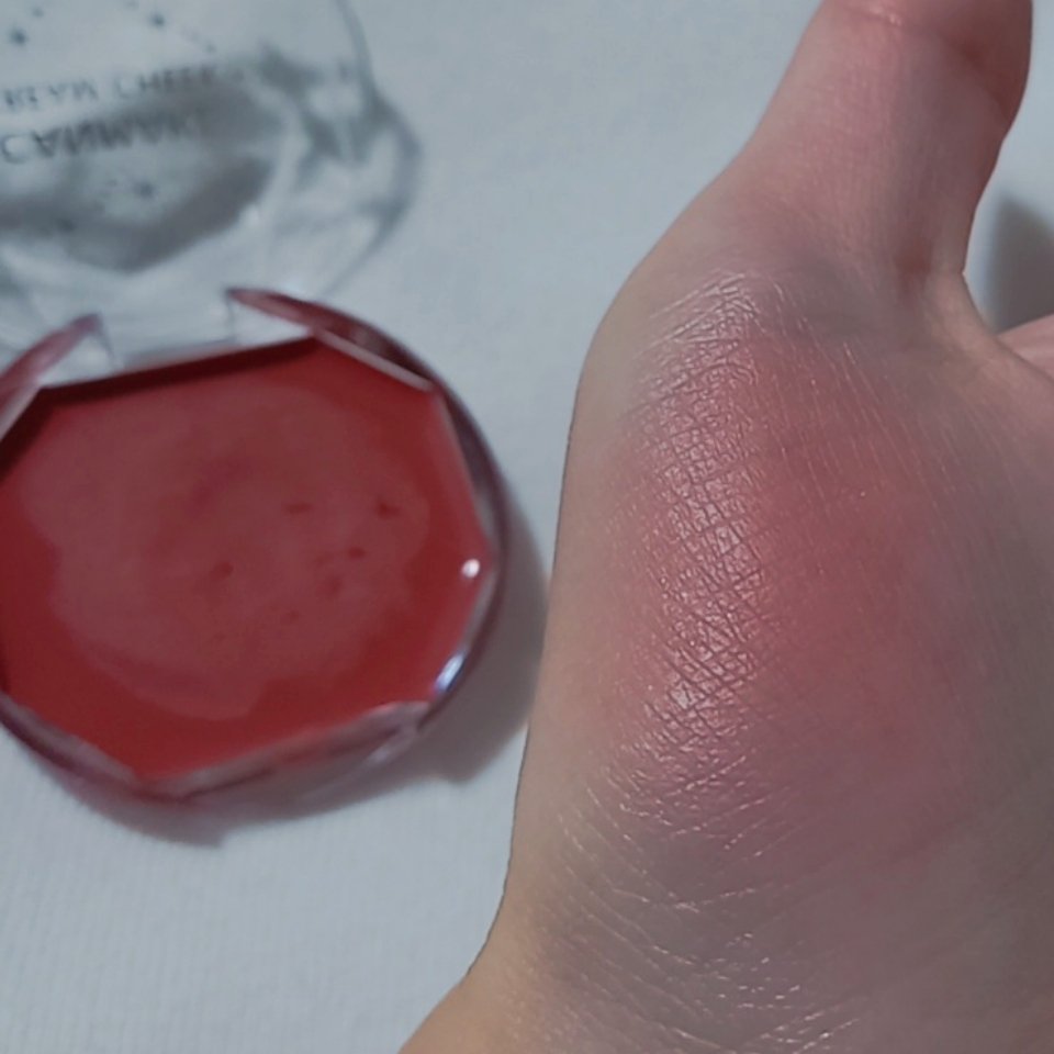 クリームチーク 16 アーモンドテラコッタ/キャンメイク/ジェル・クリームチークを使ったクチコミ（2枚目）