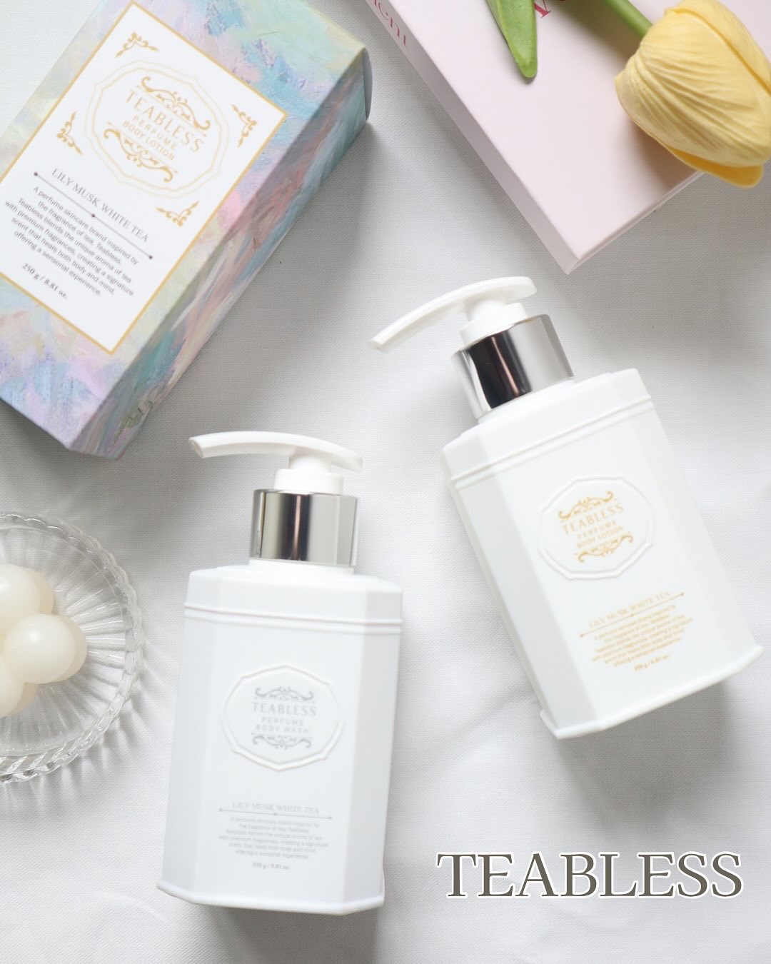 パフュームボディローション リリィムスクホワイトティー/TEABLESS/ボディローションを使ったクチコミ（1枚目）