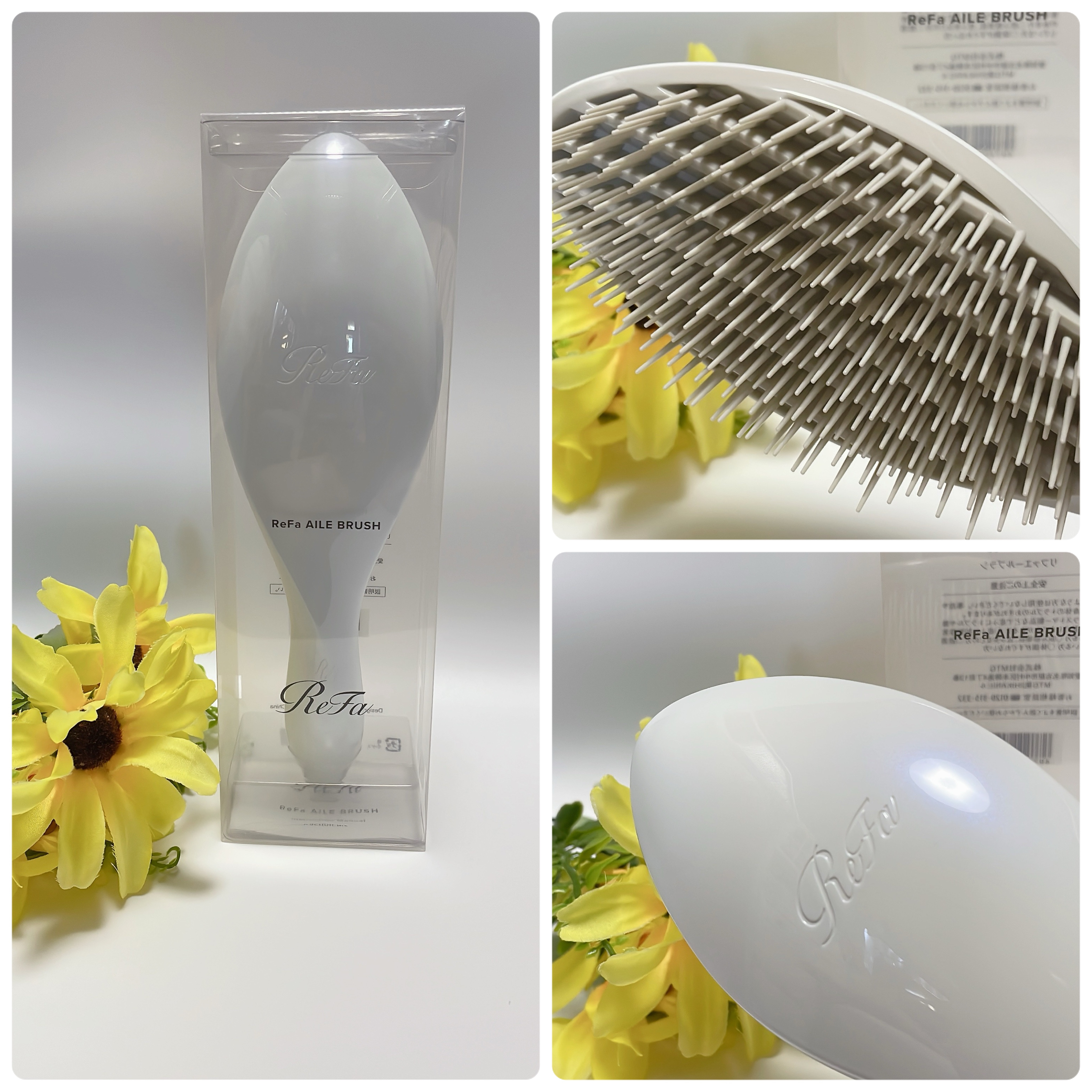 リファエールブラシ パールホワイト/ReFa/ヘアブラシを使ったクチコミ（2枚目）