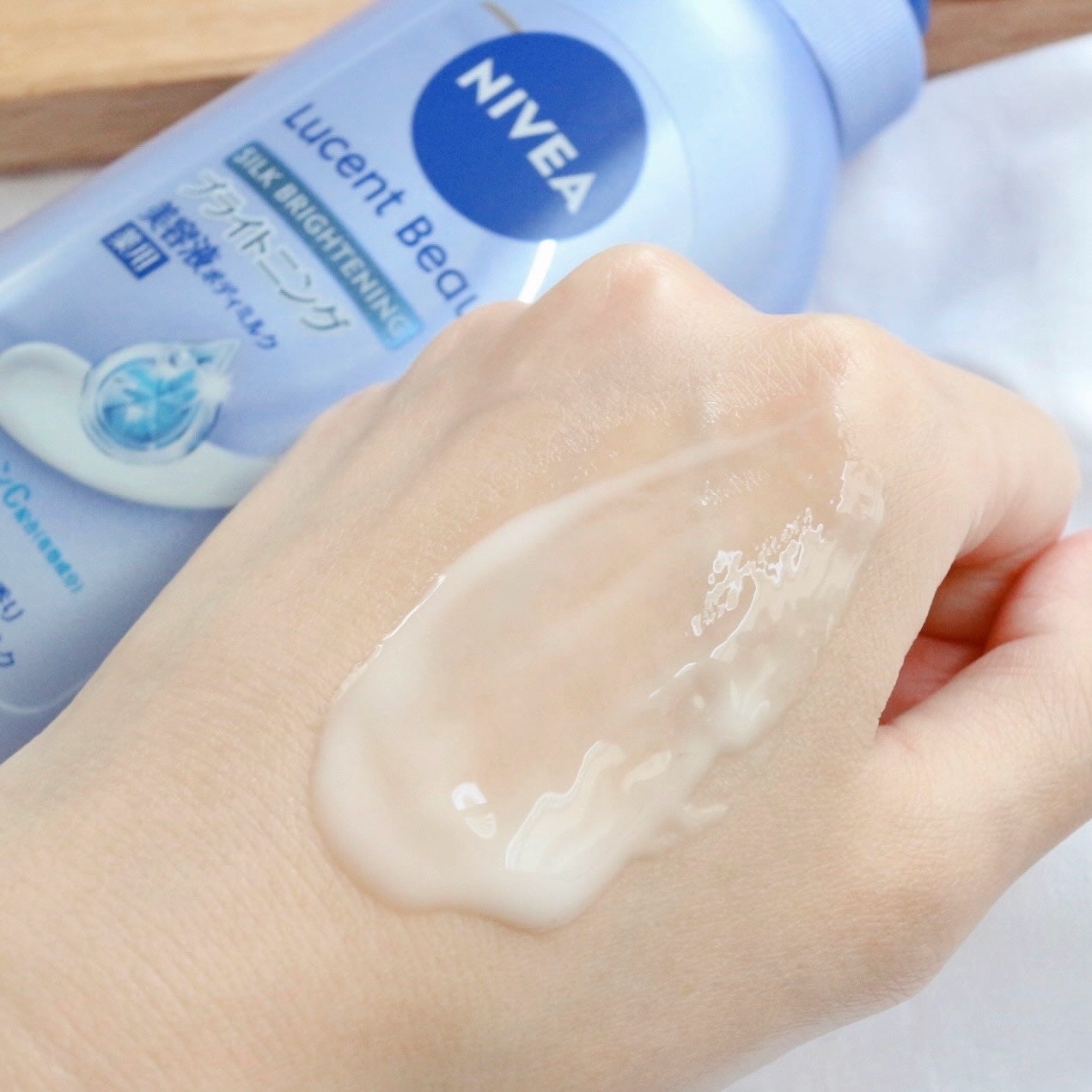 【医薬部外品】ニベア ルーセントビューティ シルクブライトニング ブライトニング美容液ボディミルク/ニベア/ボディミルクを使ったクチコミ(5枚目)
