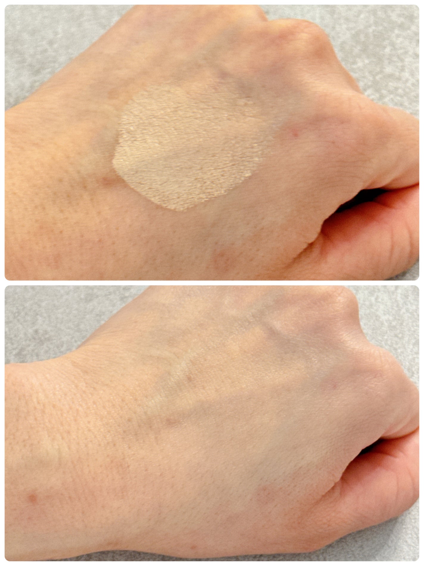 デューイーメッシュファンデーション/ASUNE /クッションファンデーションを使ったクチコミ(2枚目)