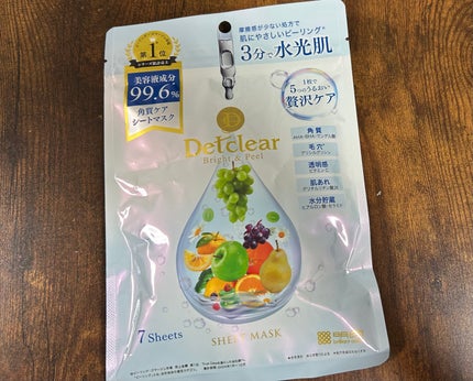DETクリア ブライト&ピール シートマスク/Detclear/シートマスク・パックを使ったクチコミ(1枚目)