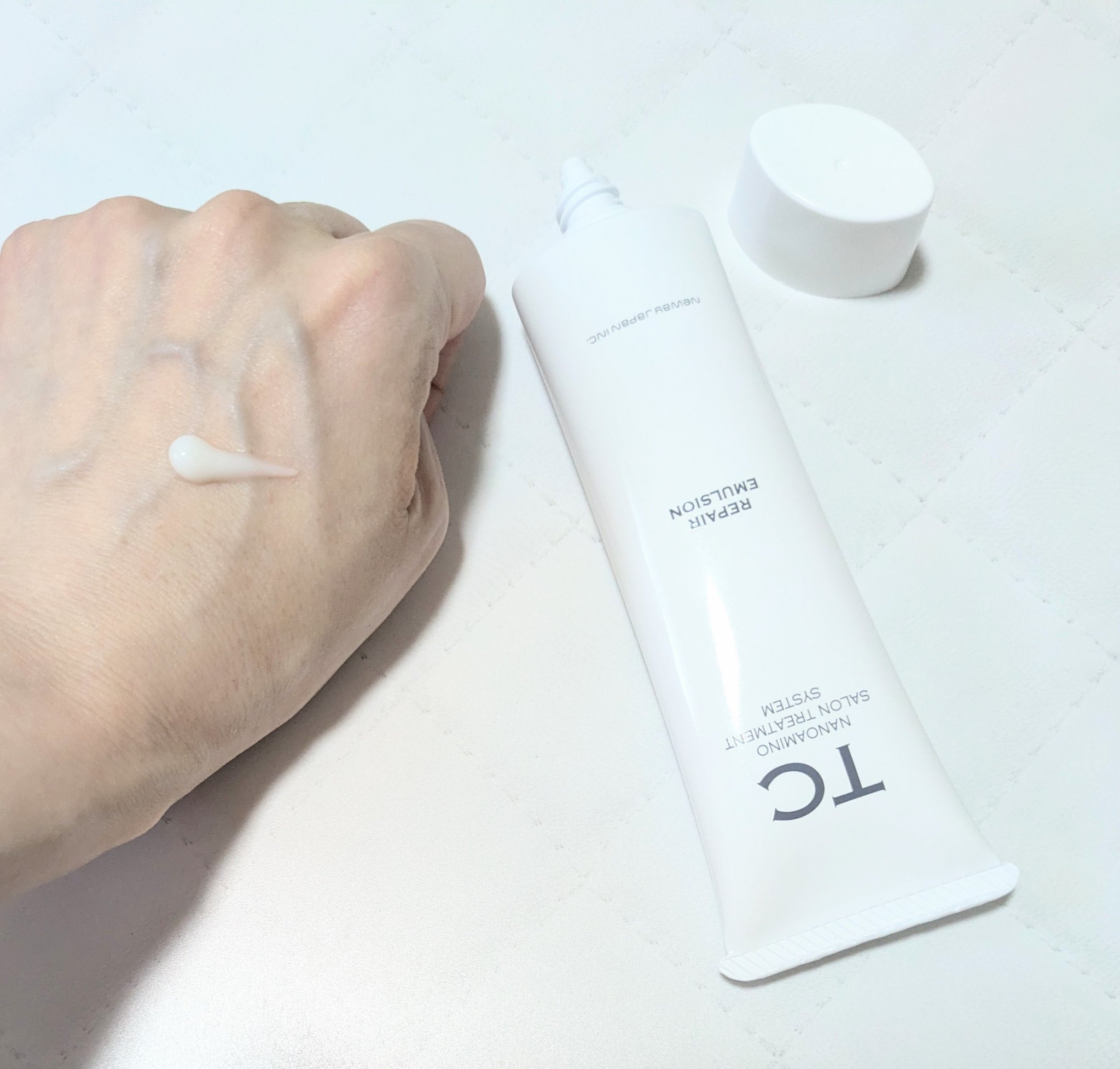 TC TC リペアエマルジョンのクチコミ「☆TCリペアエマルジョン

インバスでもアウトバスでも使えるアウトバスエマルジョン。
うるおい.....」（2枚目）