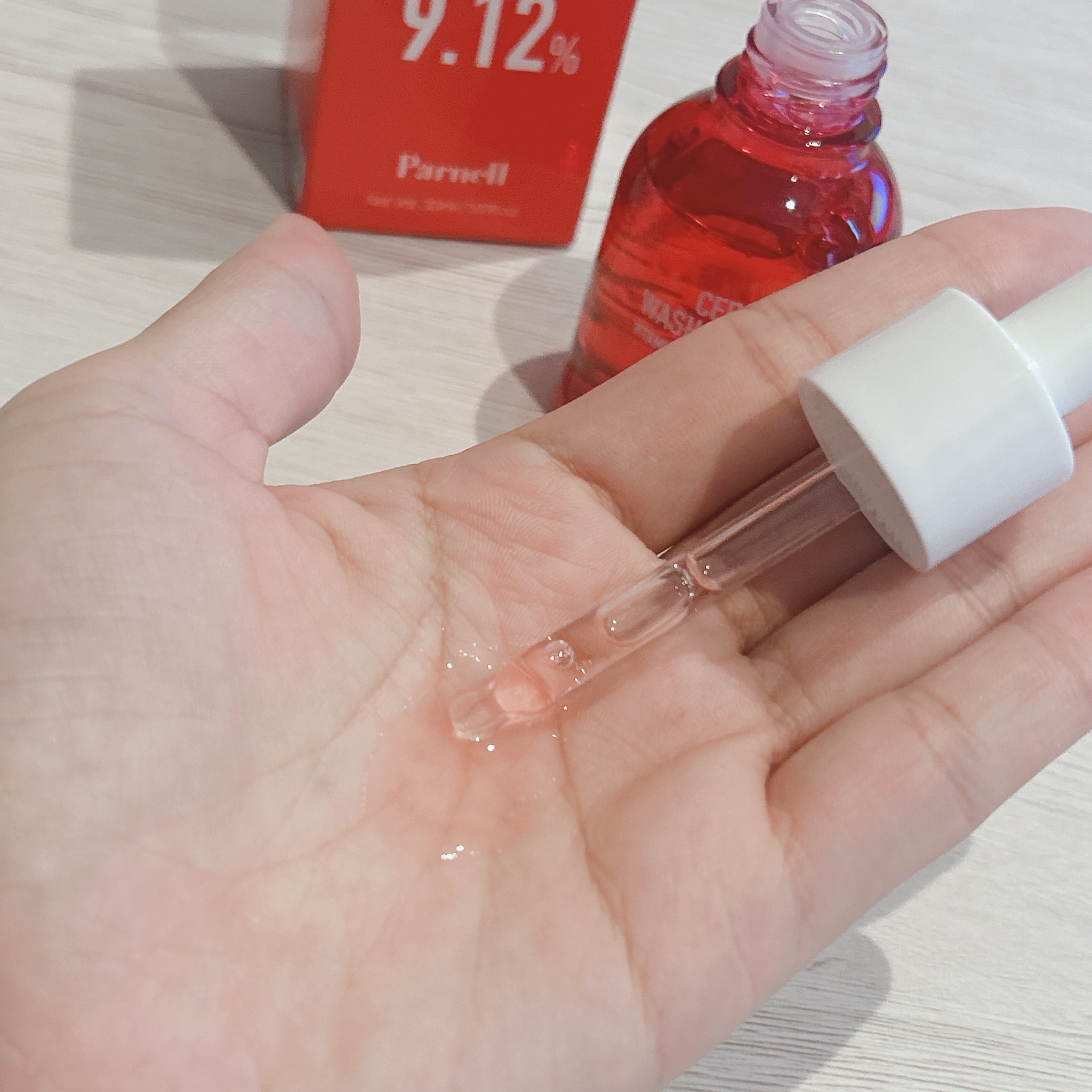 AHA 9.12 オミジャ 陶器肌 ウォッシュオフ セラム/parnell/美容液を使ったクチコミ（2枚目）