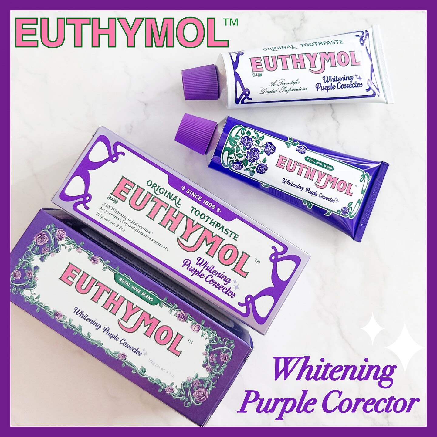 パープルコレクターロイヤルローズブレンド/EUTHYMOL/歯磨き粉を使ったクチコミ（1枚目）