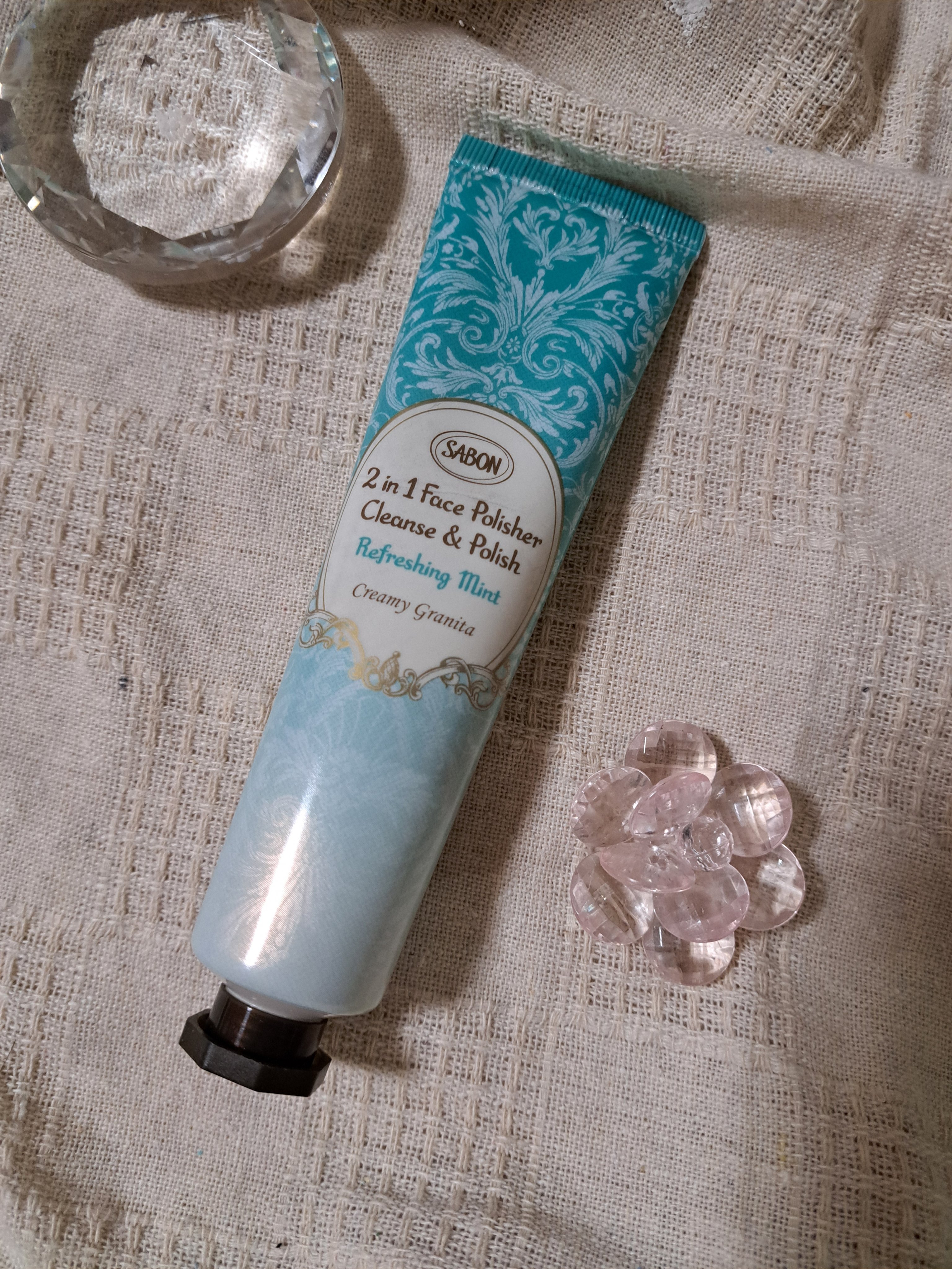 フェイスポリッシャー リフレッシング（ミント）/SABON/スクラブ・ゴマージュを使ったクチコミ（3枚目）