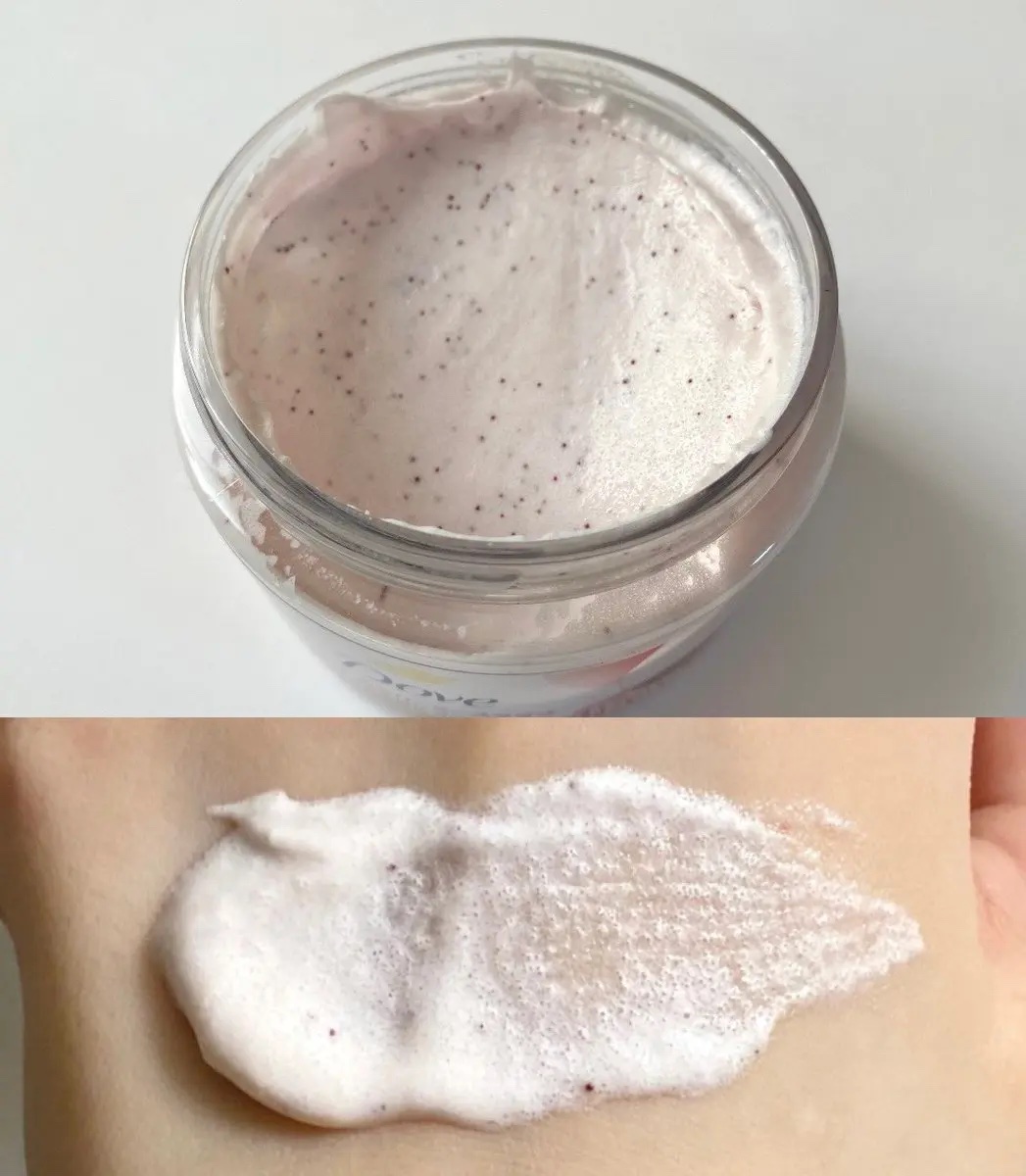 ダヴ ふわとろクリーミースクラブ ザクロ＆シアバター/ダヴ/ボディスクラブを使ったクチコミ（3枚目）