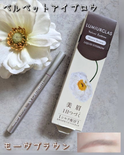 ベルベットアイブロウ/LUMIURGLAS/リキッドアイブロウを使ったクチコミ(1枚目)