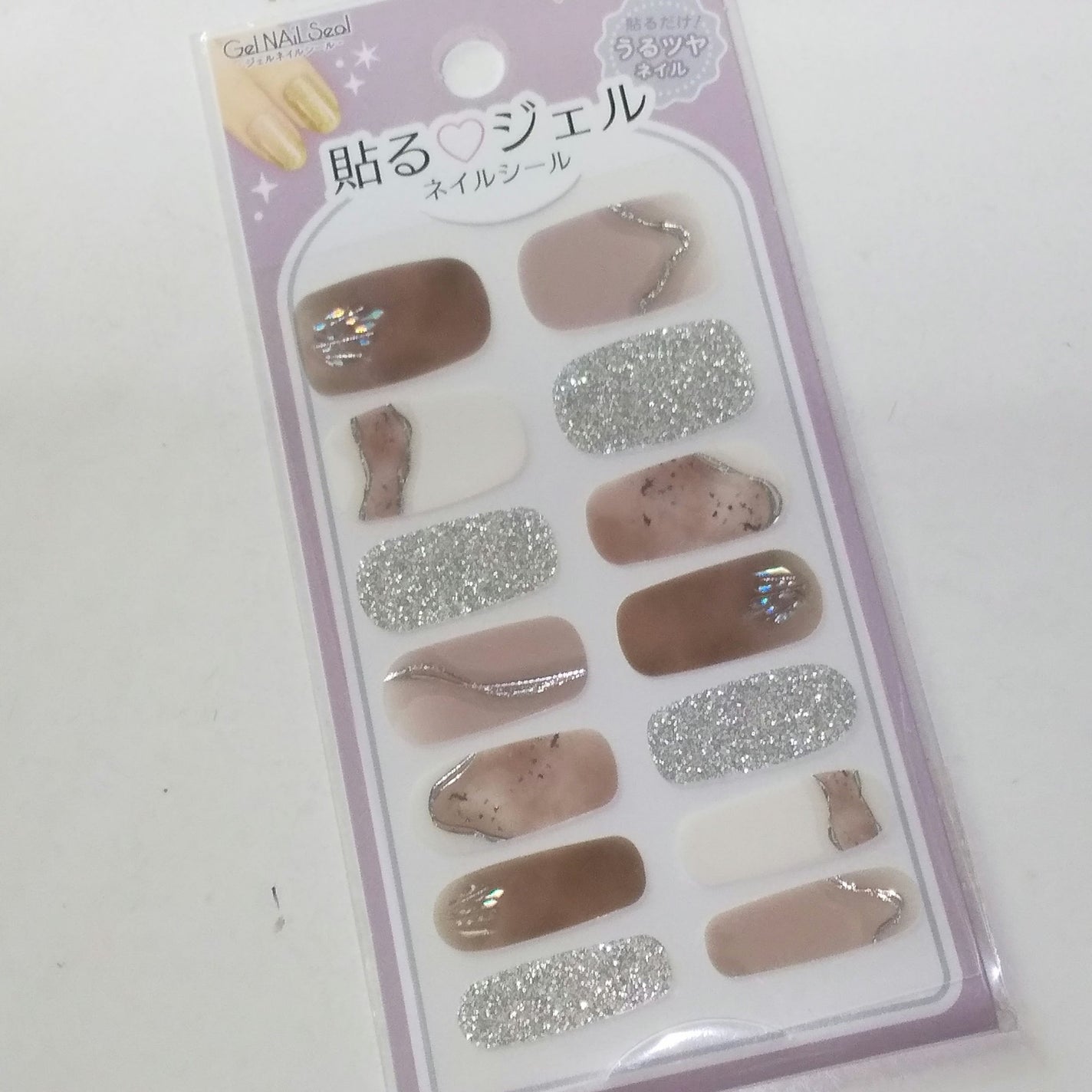 貼るジェルネイル/セリア/ネイルシールを使ったクチコミ(2枚目)