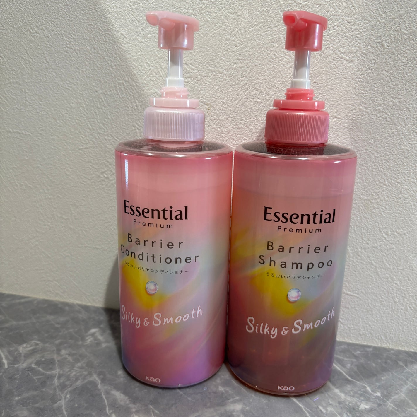 エッセンシャルプレミアム バリアシャンプー・コンディショナー シルキー&スムース/エッセンシャル/市販シャンプーを使ったクチコミ(1枚目)