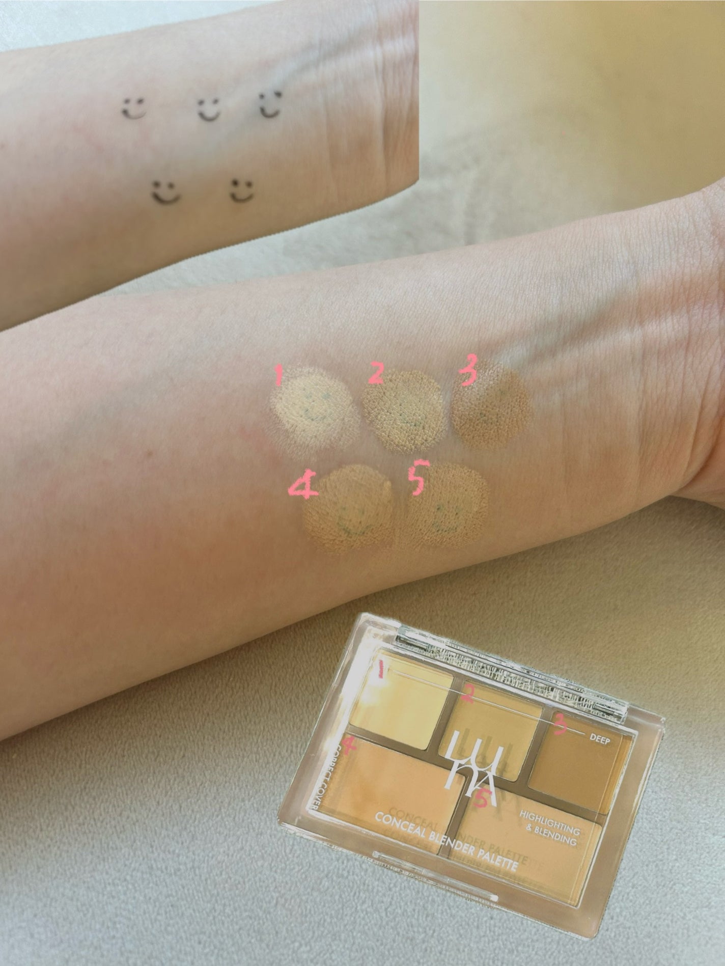 コンシールブレンダーパレット/LUNA/パレットコンシーラーを使ったクチコミ(2枚目)