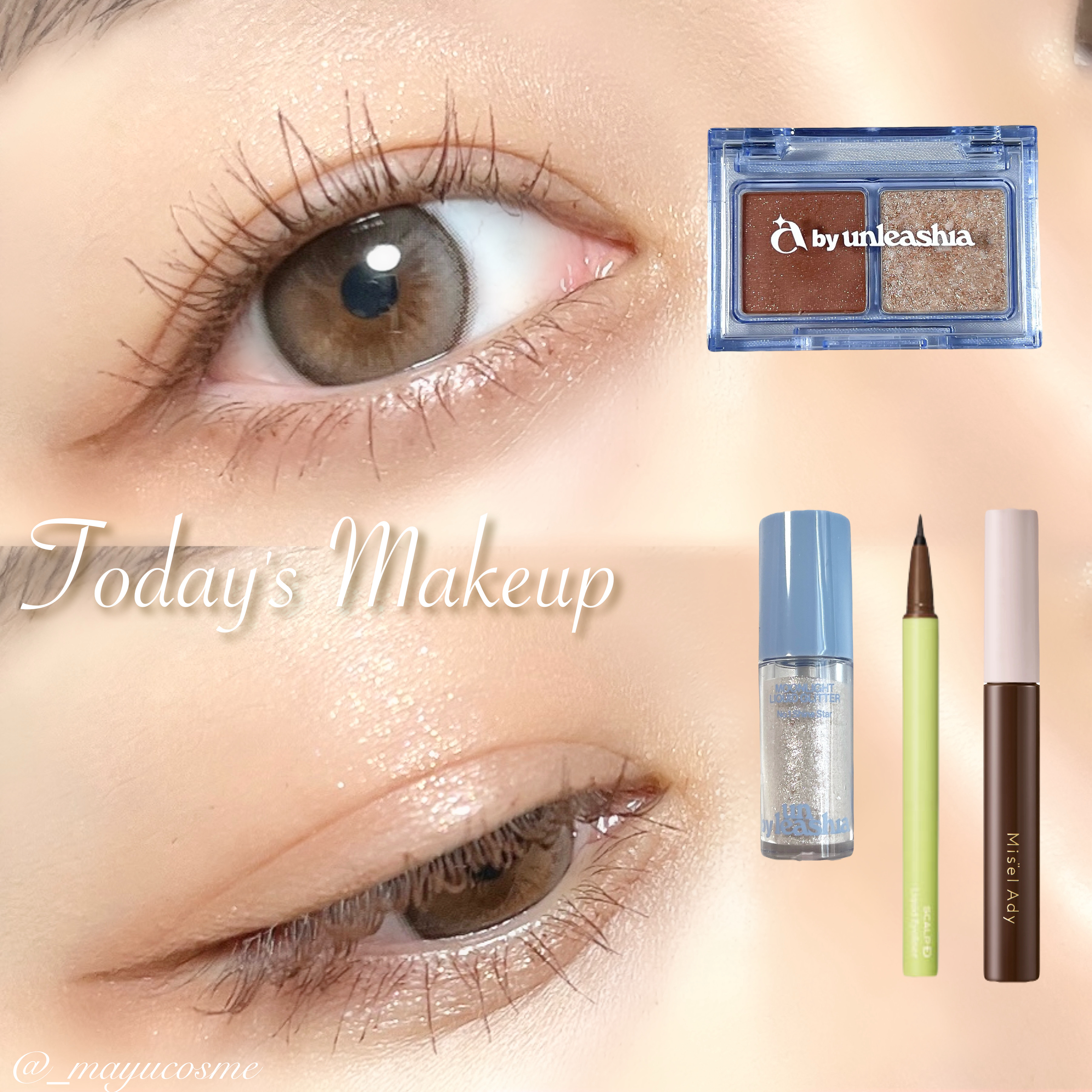 コットンキャンディフェイスパレット/a by unleashia/アイシャドウパレットを使ったクチコミ（1枚目）