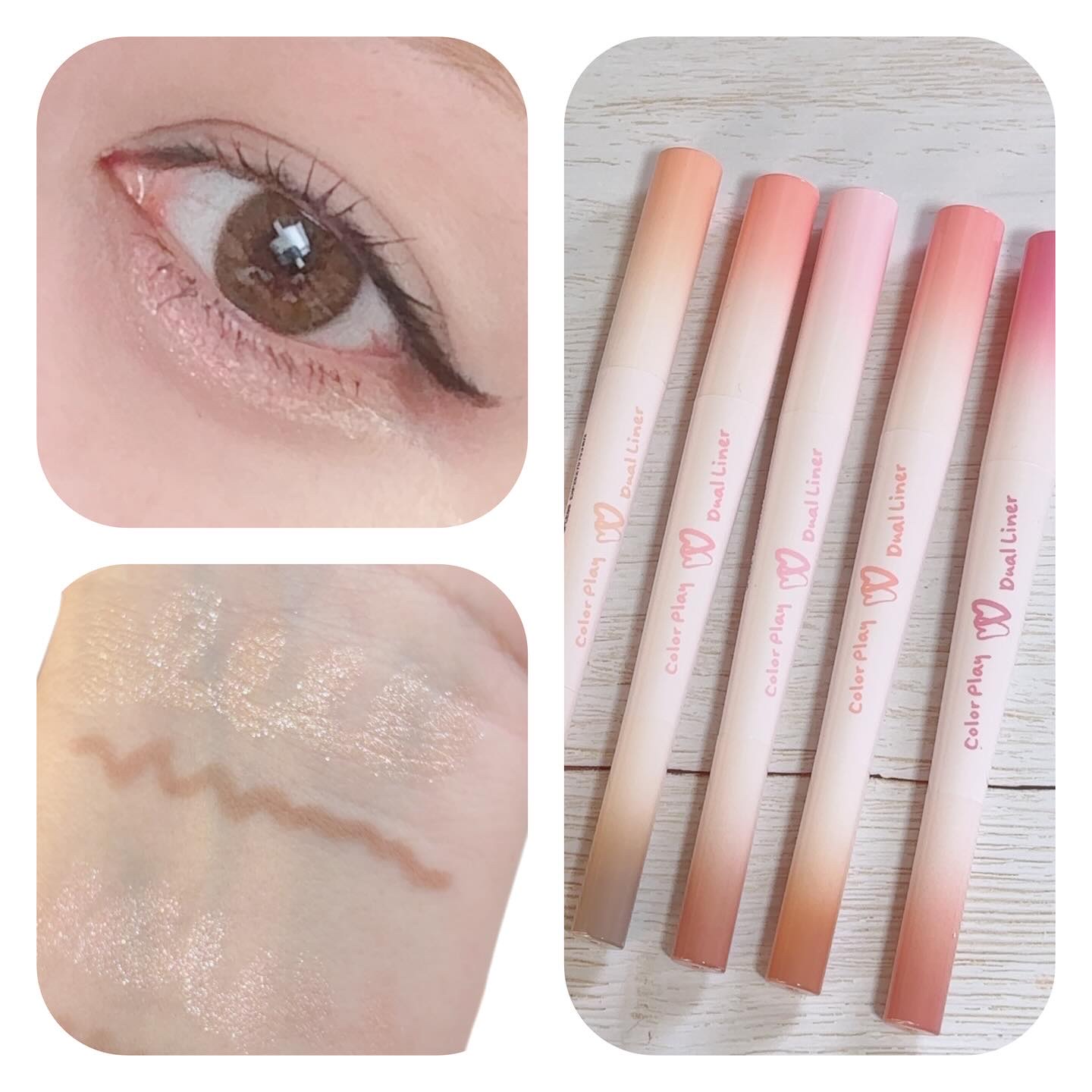 カラープレイデュアルライナー/2aN/スティックアイシャドウを使ったクチコミ（3枚目）