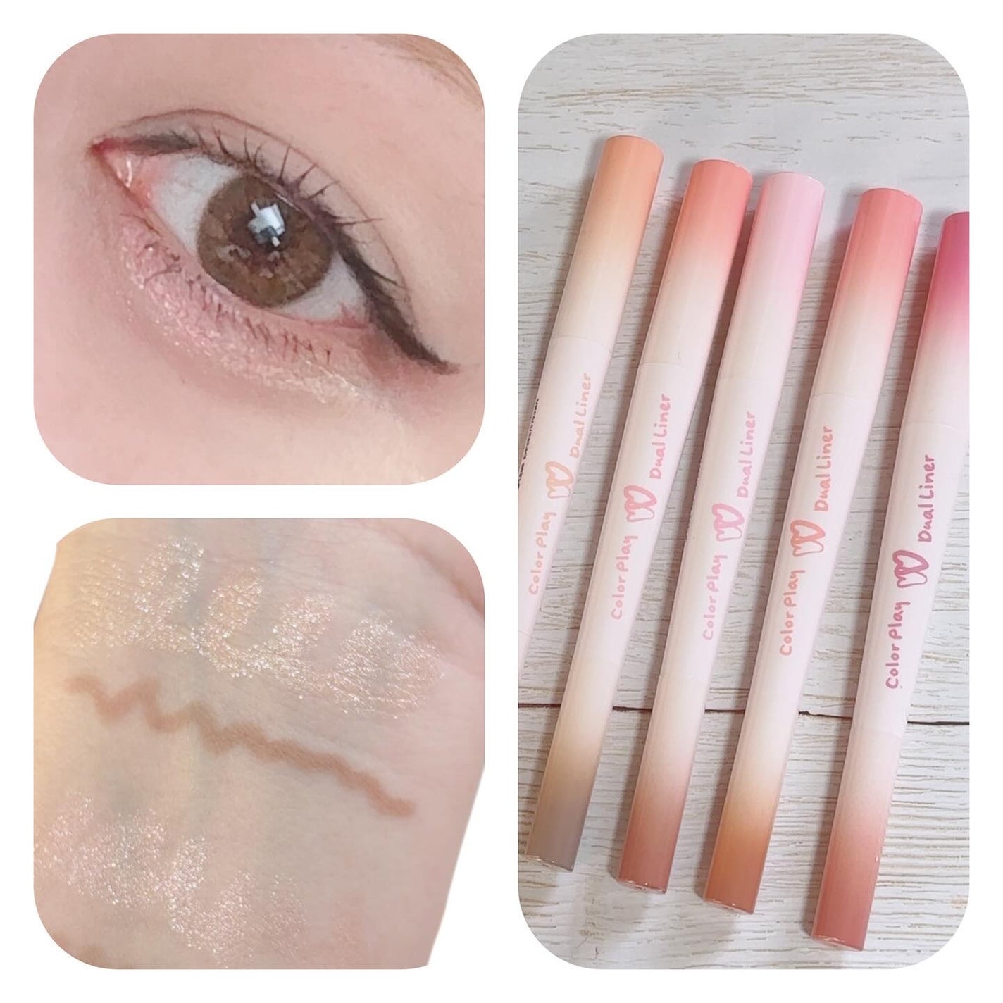 カラープレイデュアルライナー/2aN/スティックアイシャドウを使ったクチコミ(3枚目)