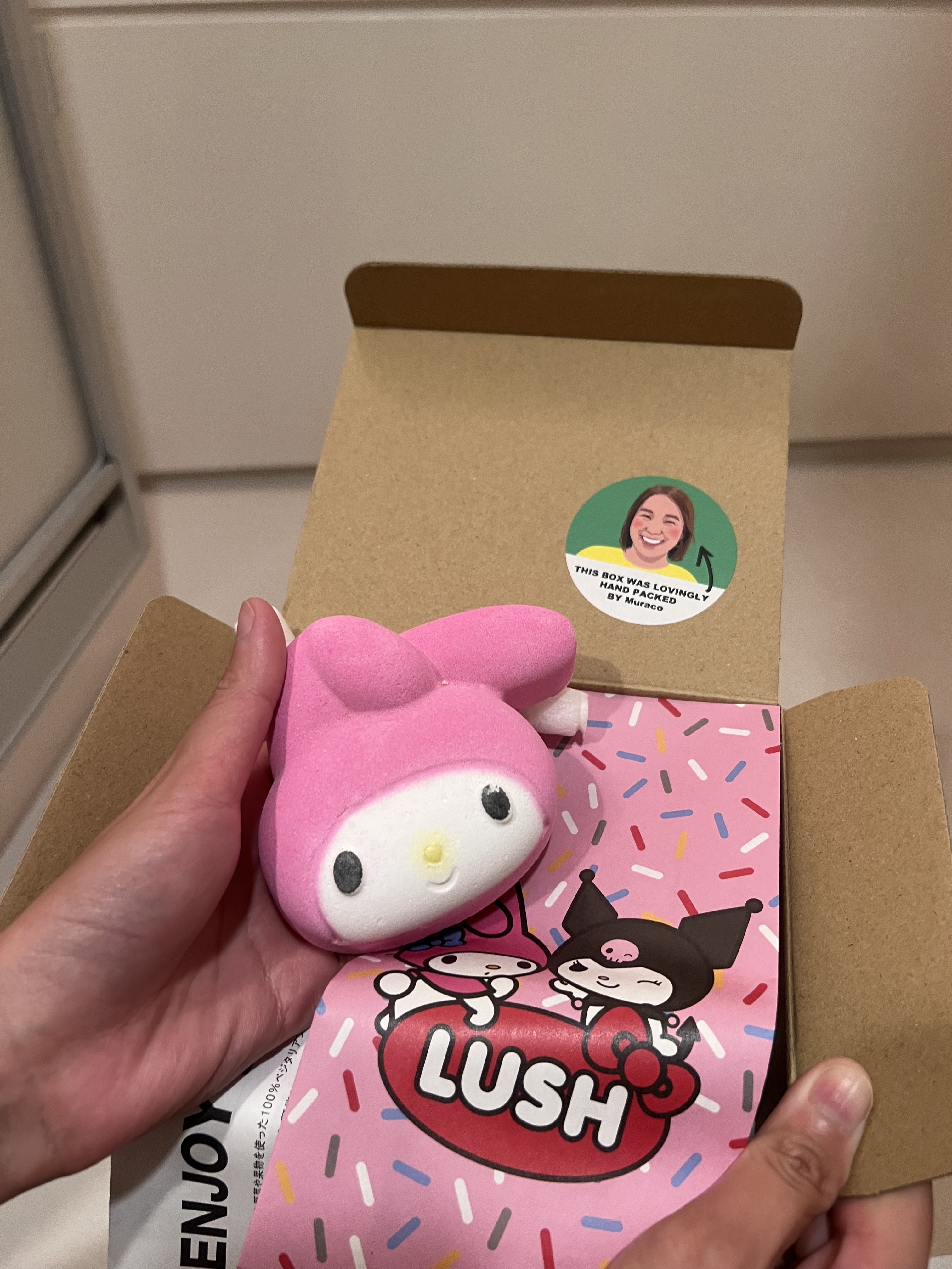 マイメロディ（バスボム）/ラッシュ/炭酸系入浴剤を使ったクチコミ（2枚目）