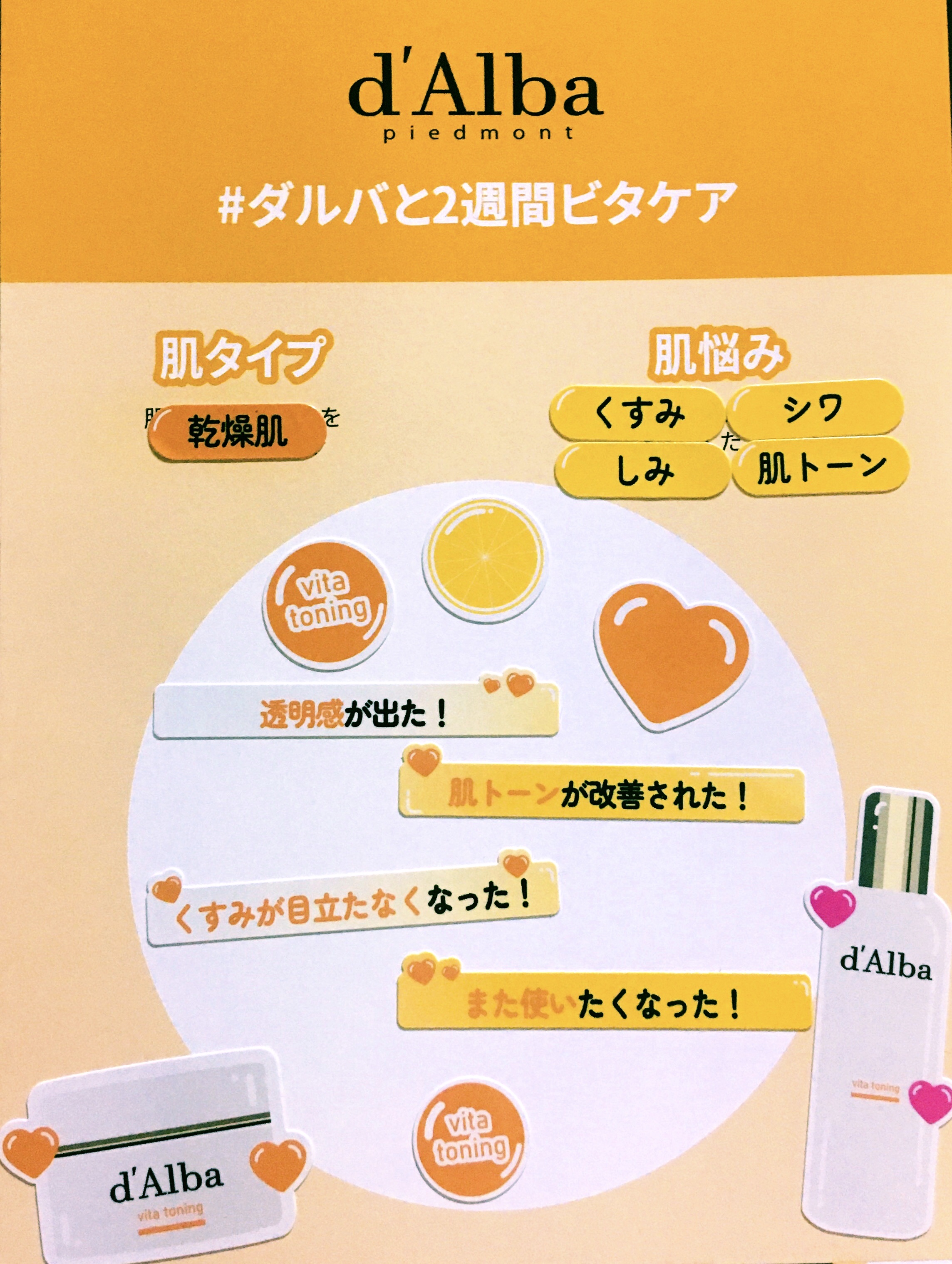 ビタトーニングセラムトナー/ダルバ/化粧水を使ったクチコミ（2枚目）