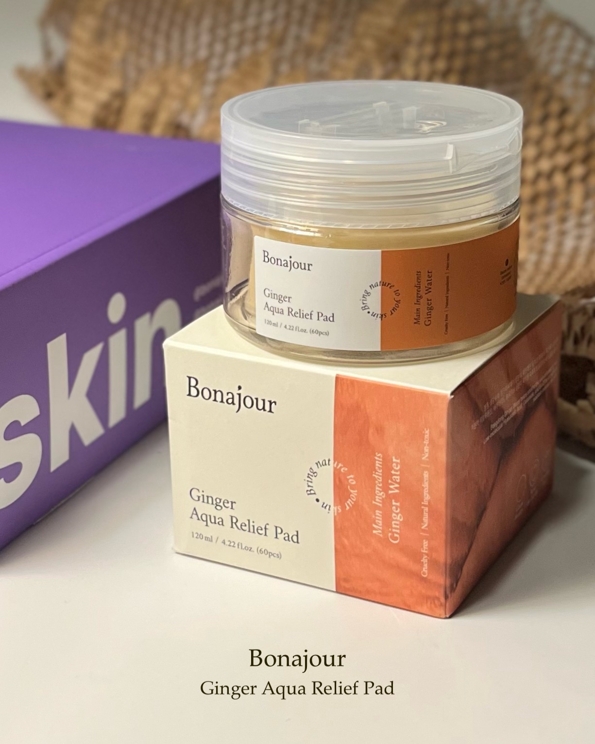 ジンジャーアクアリリーフパッド 60枚/Bonajour/トナーパッドを使ったクチコミ（2枚目）