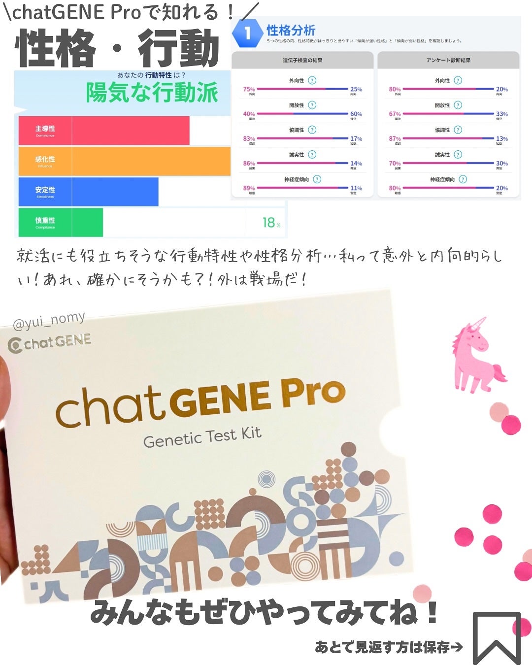 chatGENE/chatGENE/遺伝子検査キットを使ったクチコミ(10枚目)