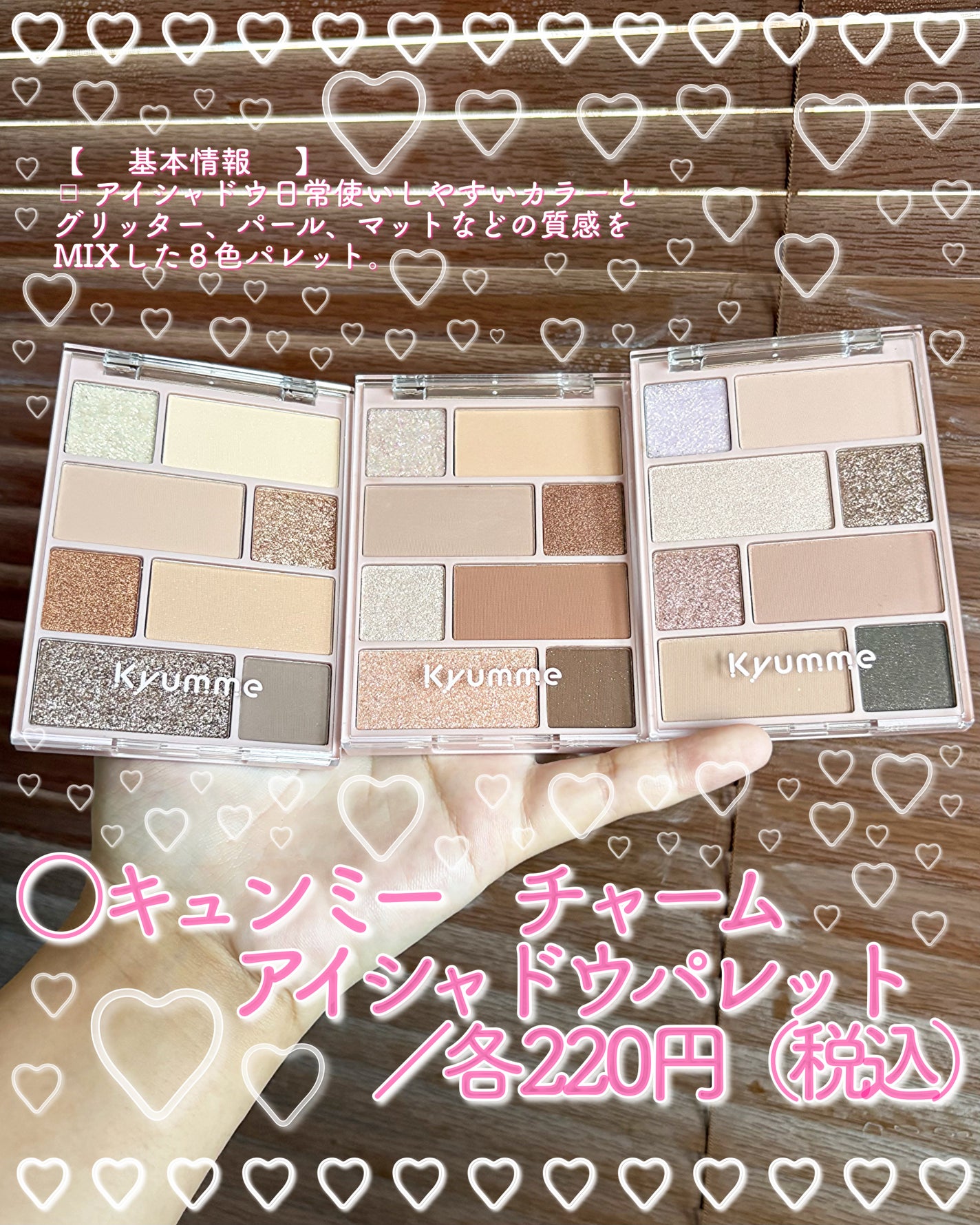 KM チャームアイシャドウパレット/Kyumme/アイシャドウパレットを使ったクチコミ(2枚目)