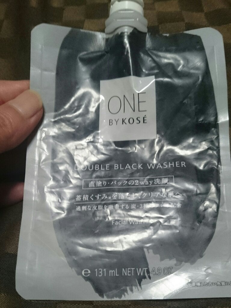 ダブル ブラック ウォッシャー/ONE BY KOSE/その他洗顔料を使ったクチコミ(1枚目)