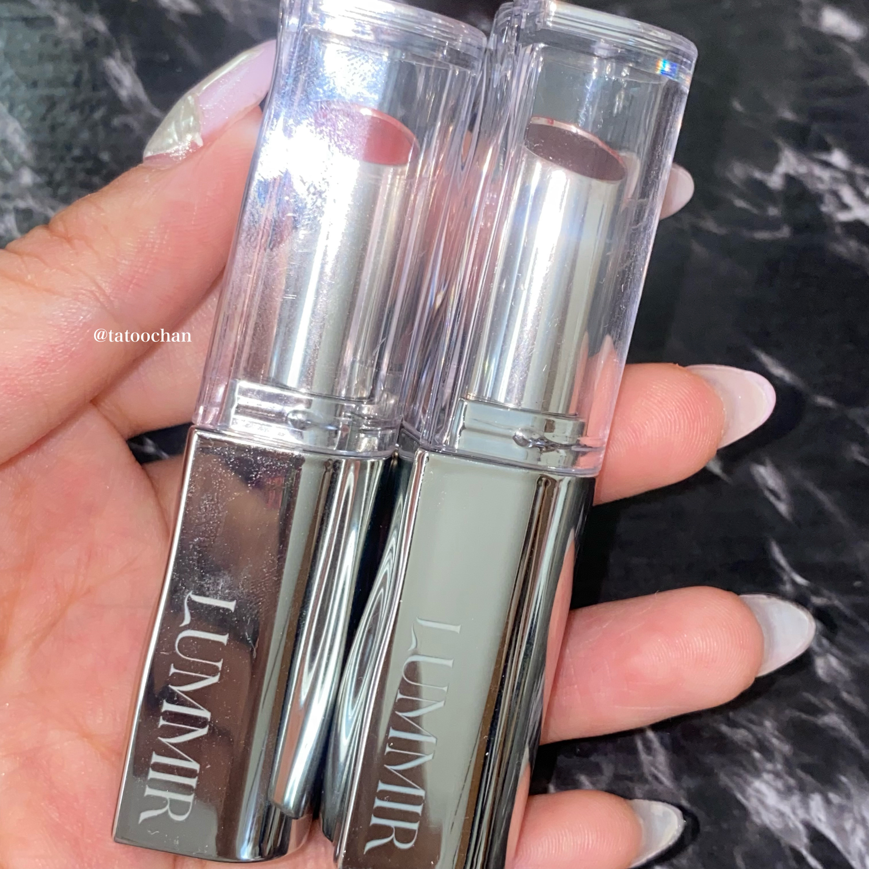 MELTING FIT SHINE BALM/Lummir/口紅を使ったクチコミ（2枚目）