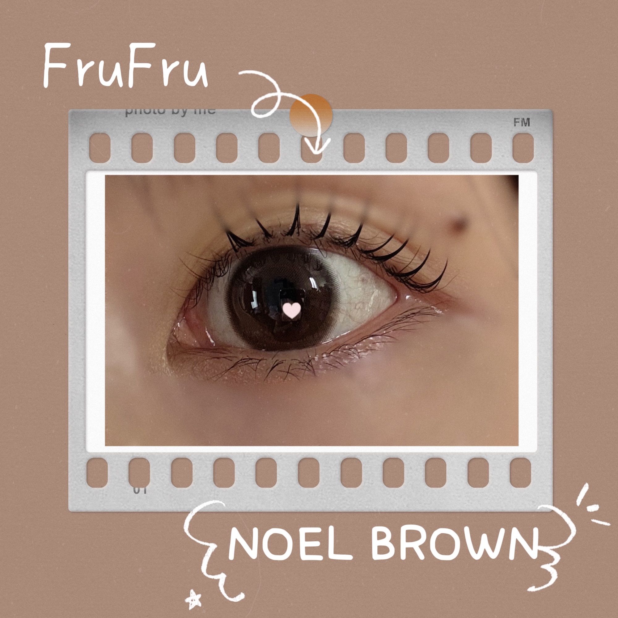 FruFru 1day NOEL BROWN（ノエルブラウン）/FruFru/ワンデー（１DAY）カラコンを使ったクチコミ（1枚目）