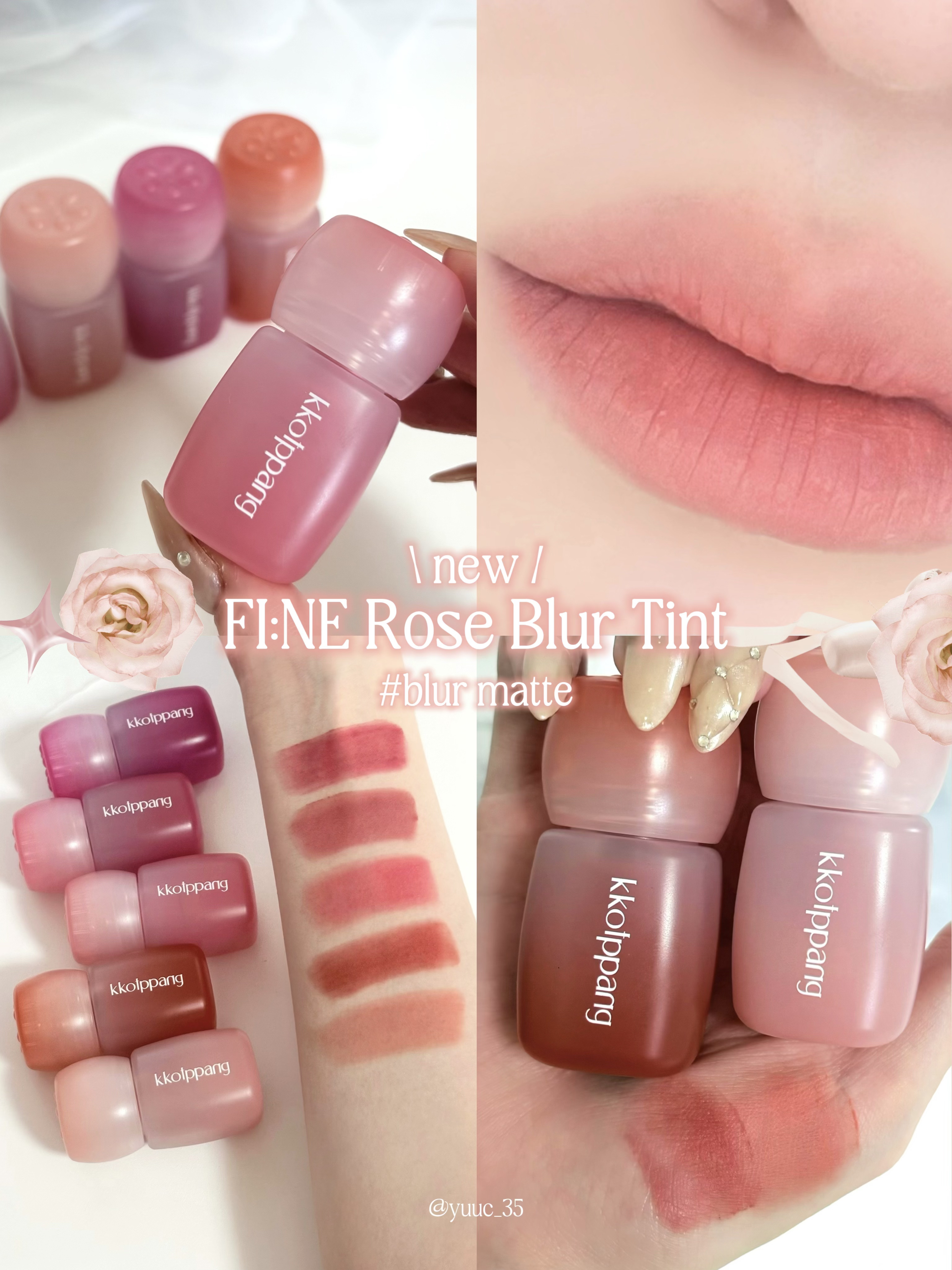 ピネローズブラーティント/kkotppang/リップティントを使ったクチコミ（1枚目）