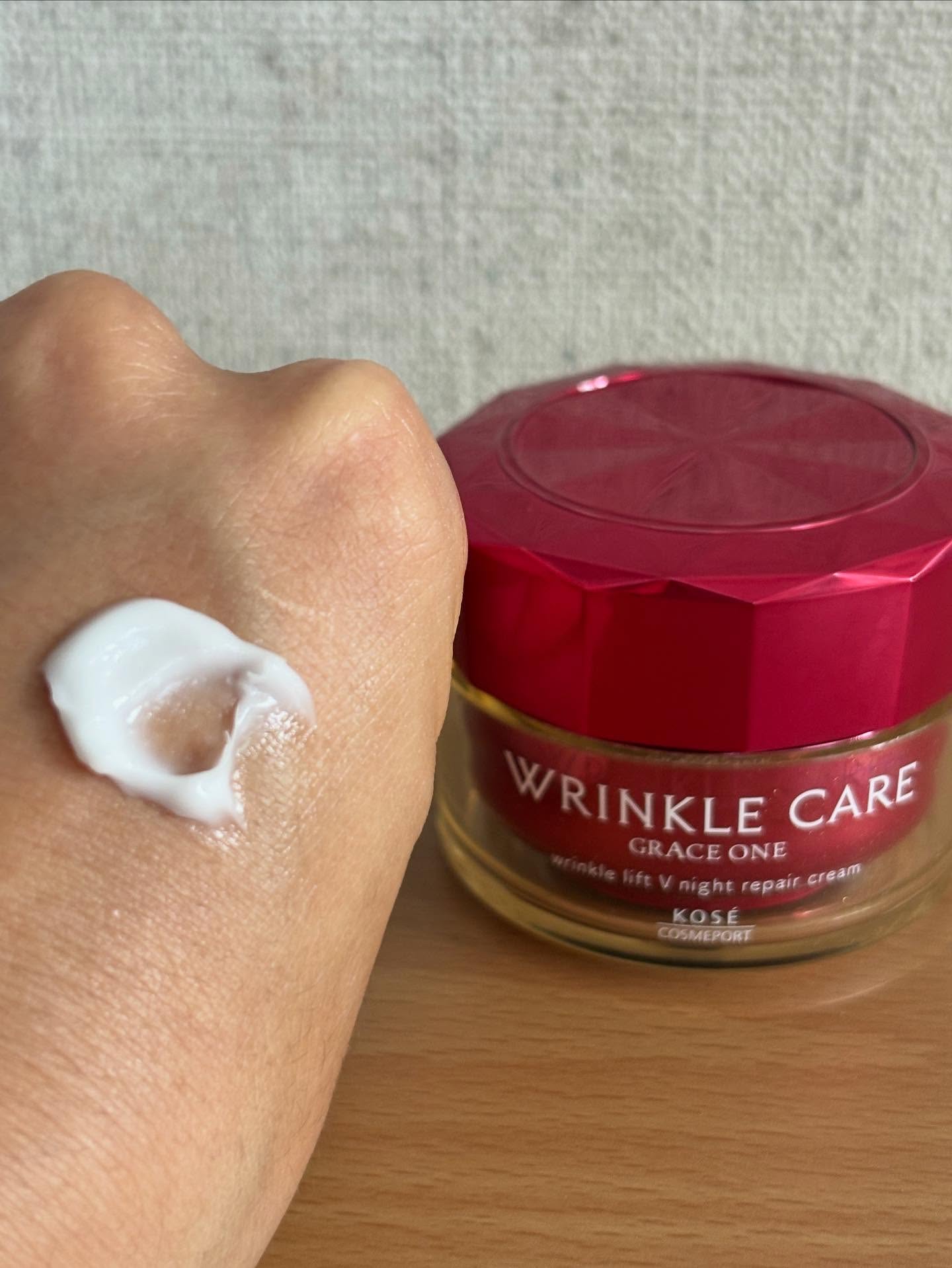 グレイス ワン リンクルケア リンクルリフトＶ ナイトリペアクリーム/グレイスワン/フェイスクリームを使ったクチコミ（3枚目）