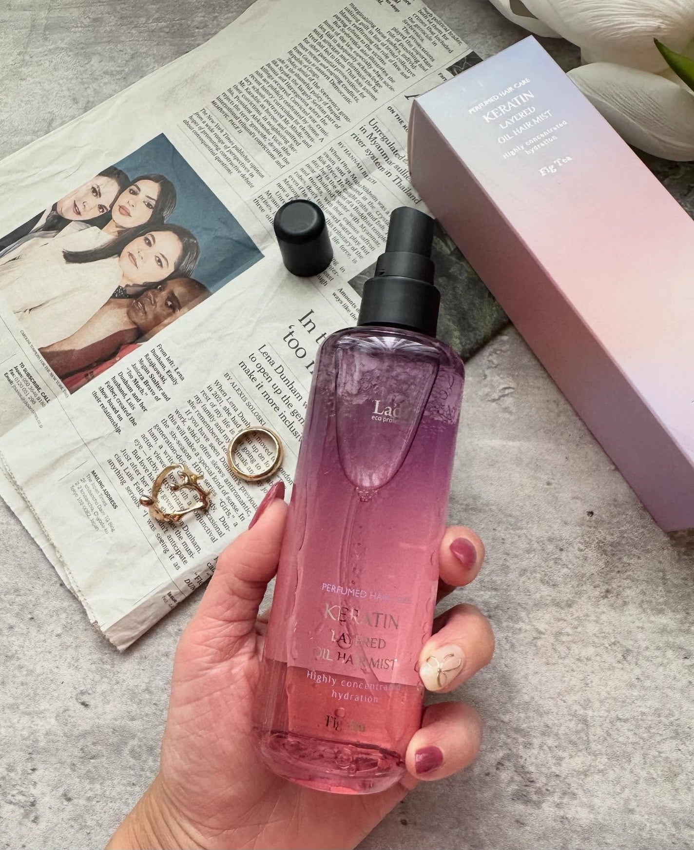 arisya08 on LIPS 「LADOR(ラドール)💜ケラチンレイヤードオイルミストFIGT..」(2枚目)