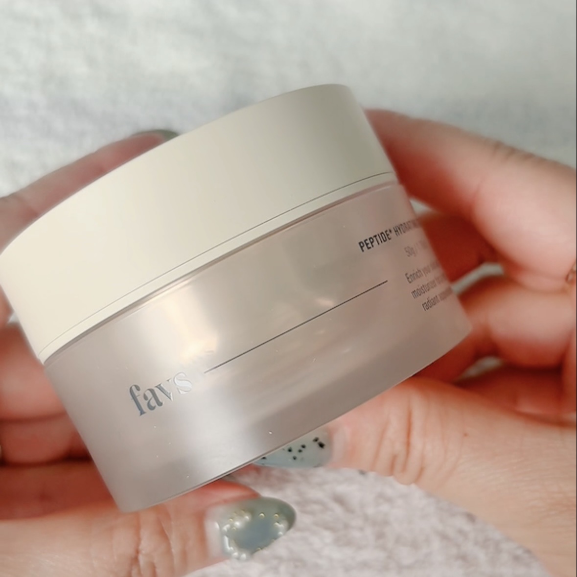 ペプチドハイドレーティングクリーム 50g/favs/フェイスクリームを使ったクチコミ（2枚目）