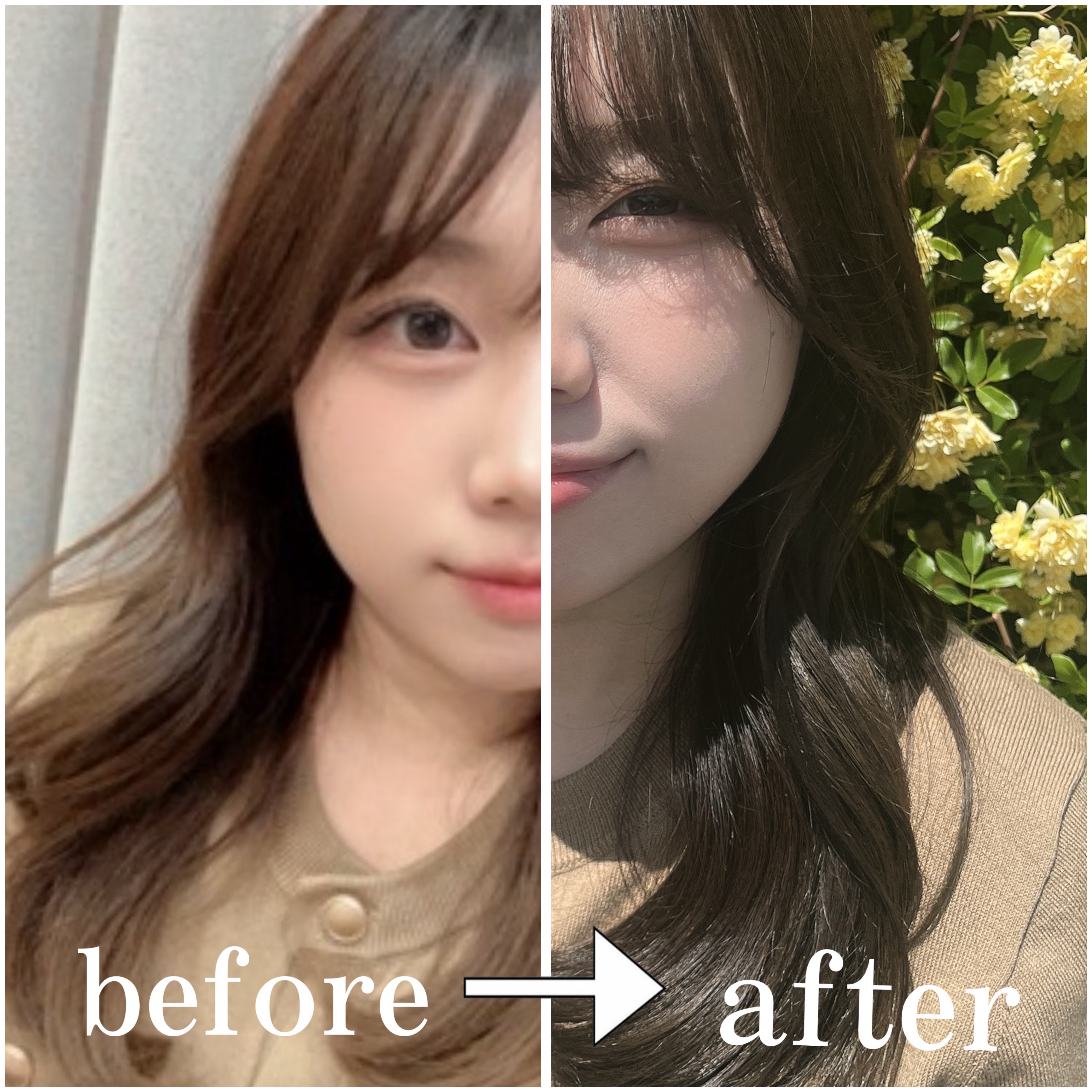 ホイップヘアカラー/ビューティラボ/ヘアカラーを使ったクチコミ（2枚目）