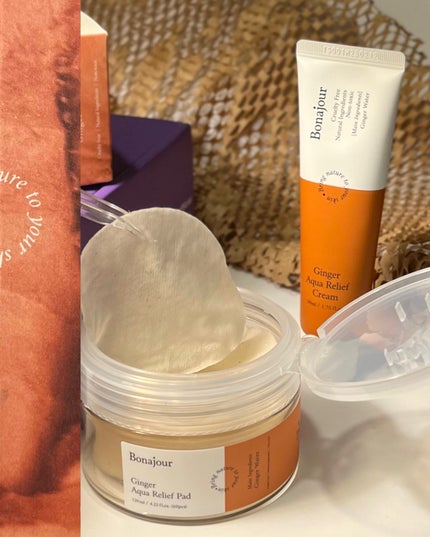 ジンジャーアクアリリーフパッド 60枚/Bonajour/トナーパッドを使ったクチコミ(1枚目)