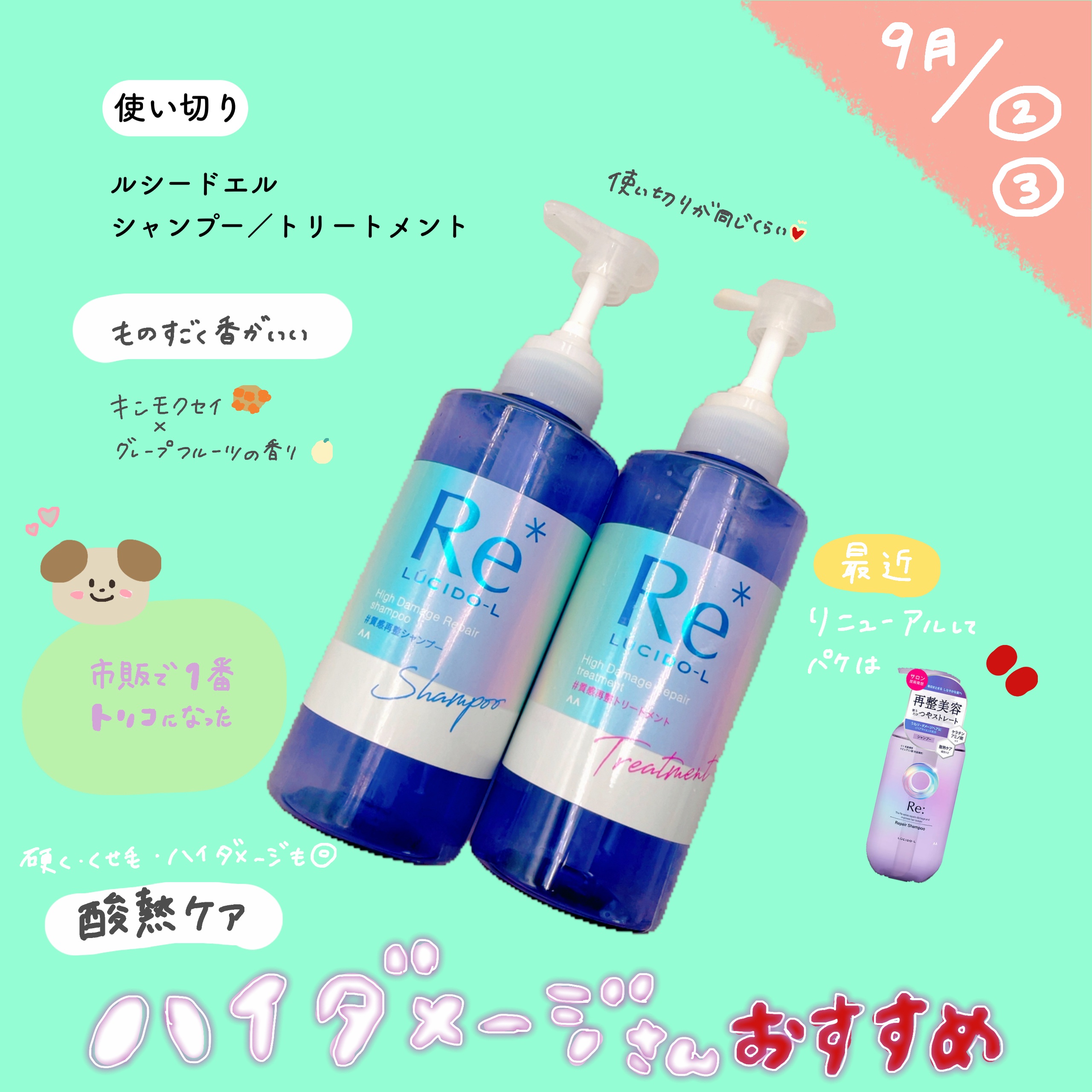 【9月②③使い切り🍁】


すごく好みのシャントリが
リニューアルしてた🩵



ボトルが頼りない？感じがしてて
気になったからリニューアル嬉しい！


▶香りが最高
金木犀×グレープフルーツが
甘さと爽やかさが
すごくいいバランスで�