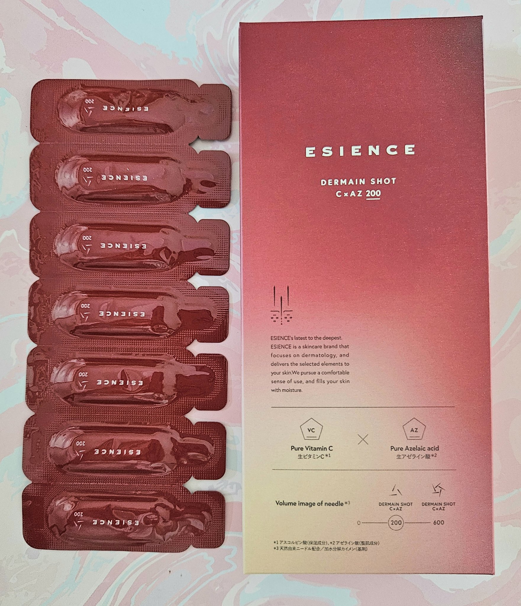 C×AZ ダーマインショット200/ESIENCE/美容液を使ったクチコミ（2枚目）