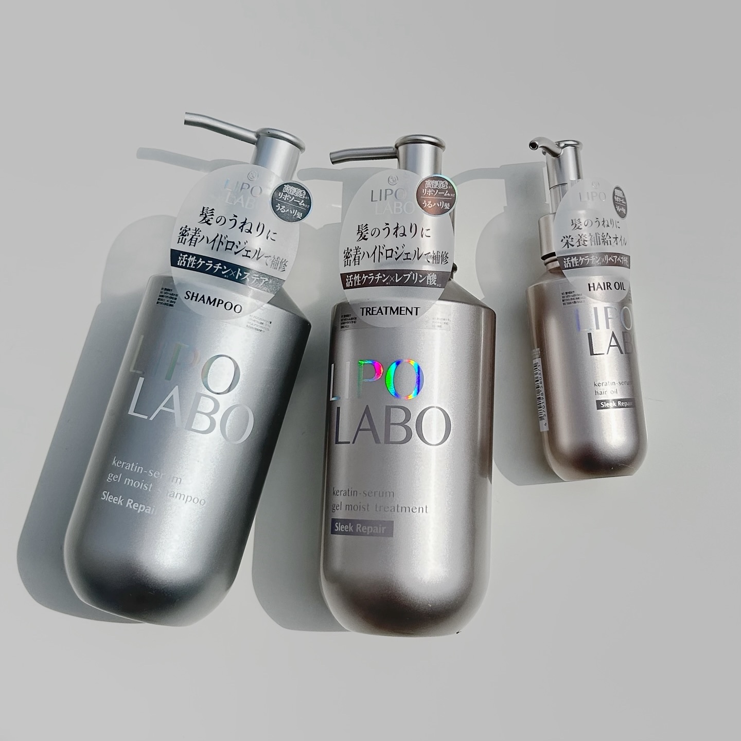 リポ ラボ ケラチンセラム ジェルモイスト シャンプー /トリートメントスリークリペア＊/LIPO　LABO/市販シャンプーを使ったクチコミ（1枚目）