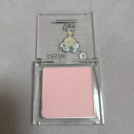 ぽわんチーク PN02 ベビメロピンク(ピーナッツコラボ)(限定) /muice/パウダーチークを使ったクチコミ(2枚目)