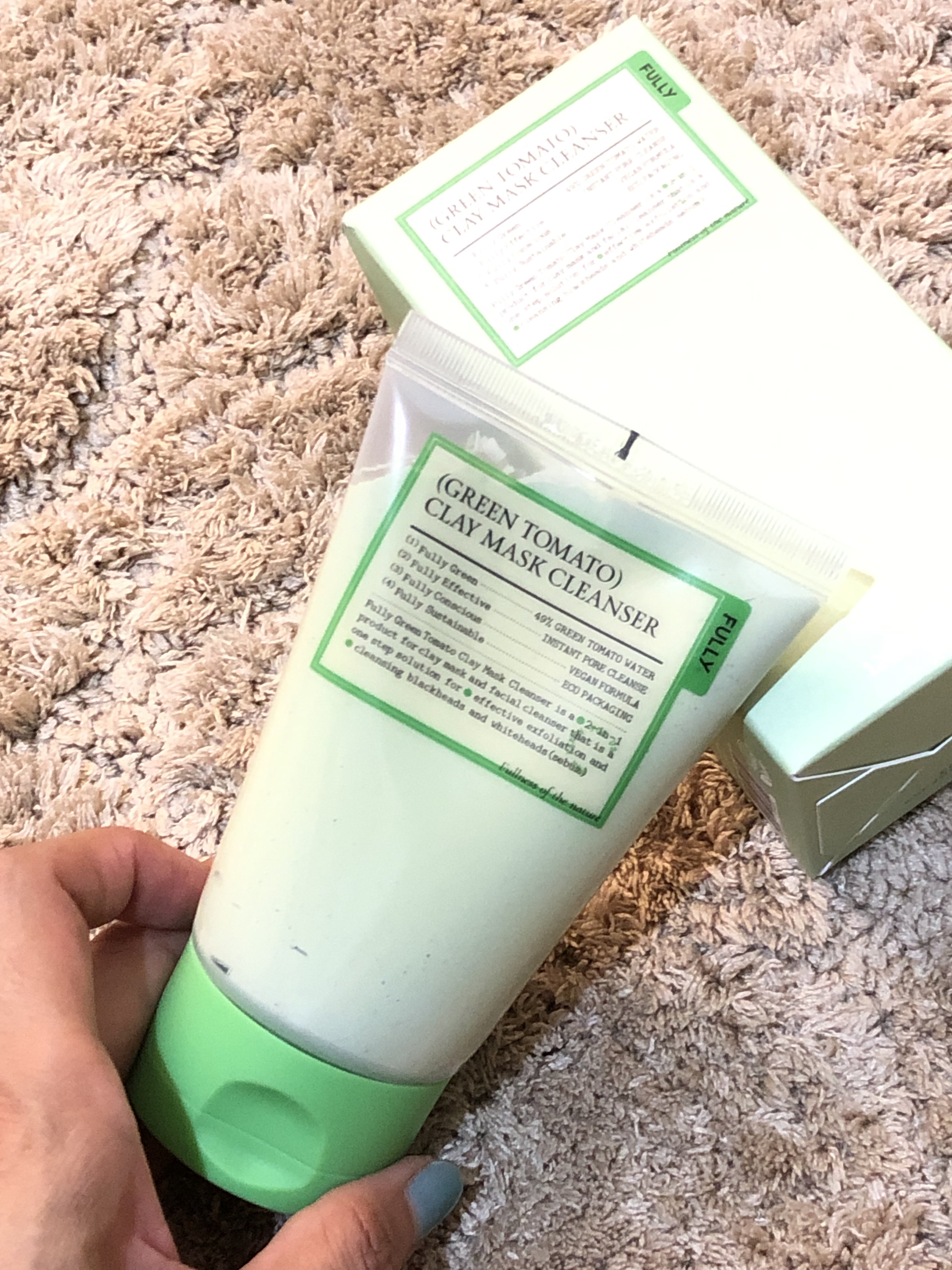 グリーントマトクレイマスククレンザー/FULLY/洗い流すパック・マスクを使ったクチコミ（3枚目）