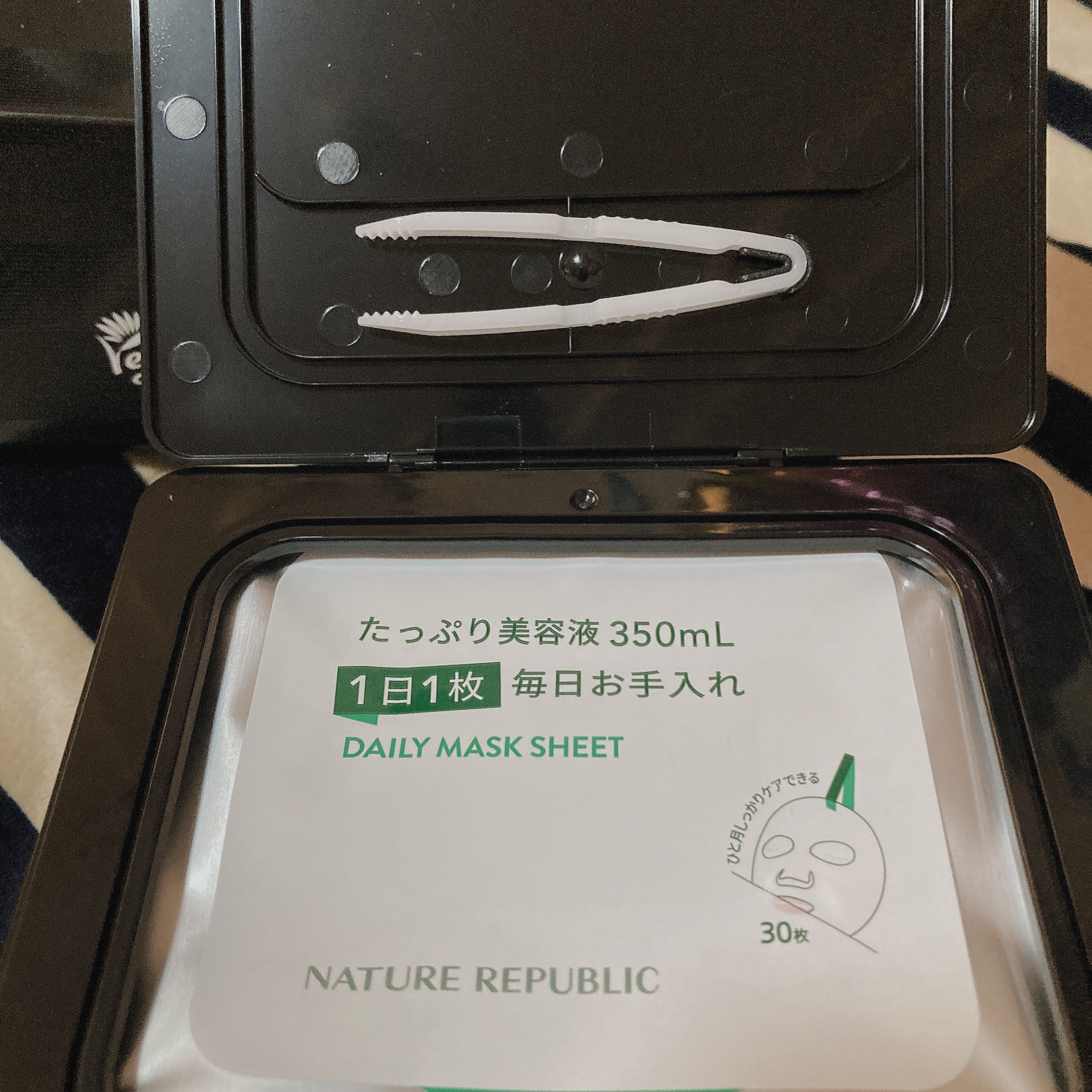 ブラックPDRN デイリーシートマスク/ネイチャーリパブリック/シートマスク・パックを使ったクチコミ（3枚目）