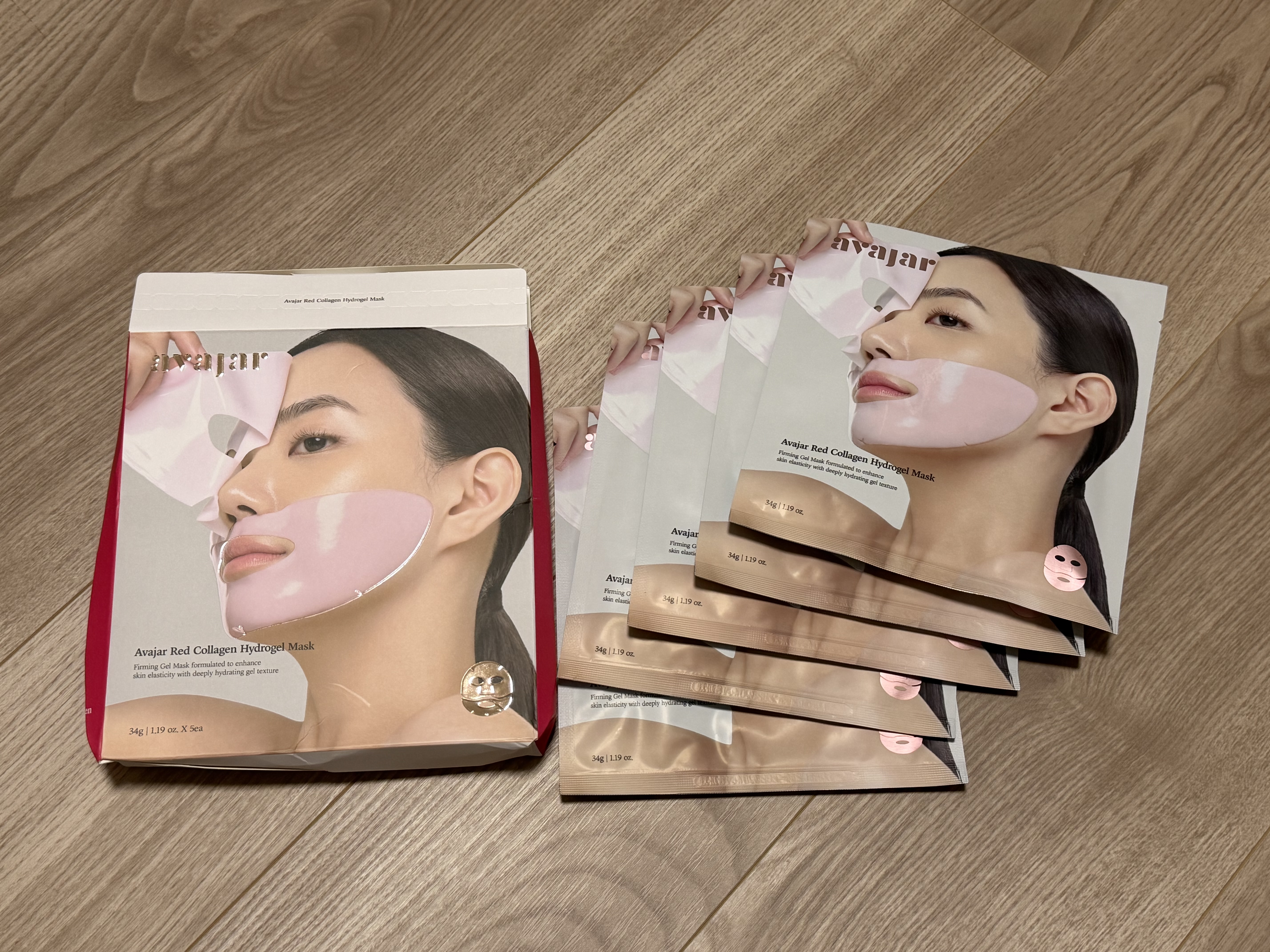 レッドコラーゲンハイドロゲルマスク/avajar/シートマスク・パックを使ったクチコミ（1枚目）