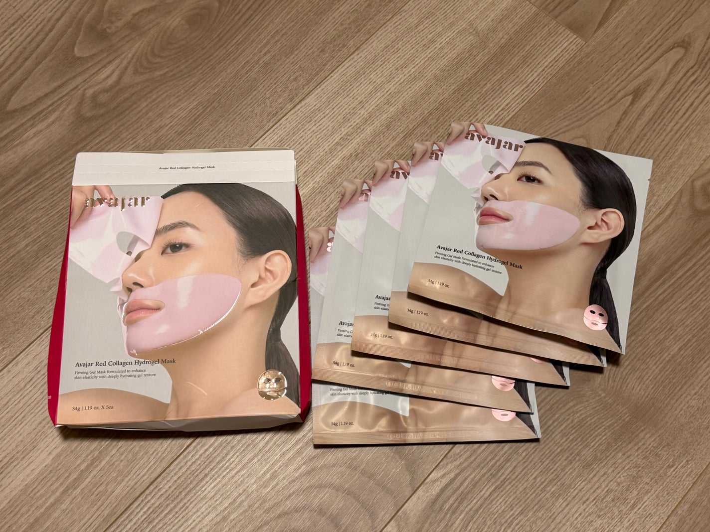 レッドコラーゲンハイドロゲルマスク/avajar/シートマスク・パックを使ったクチコミ(1枚目)