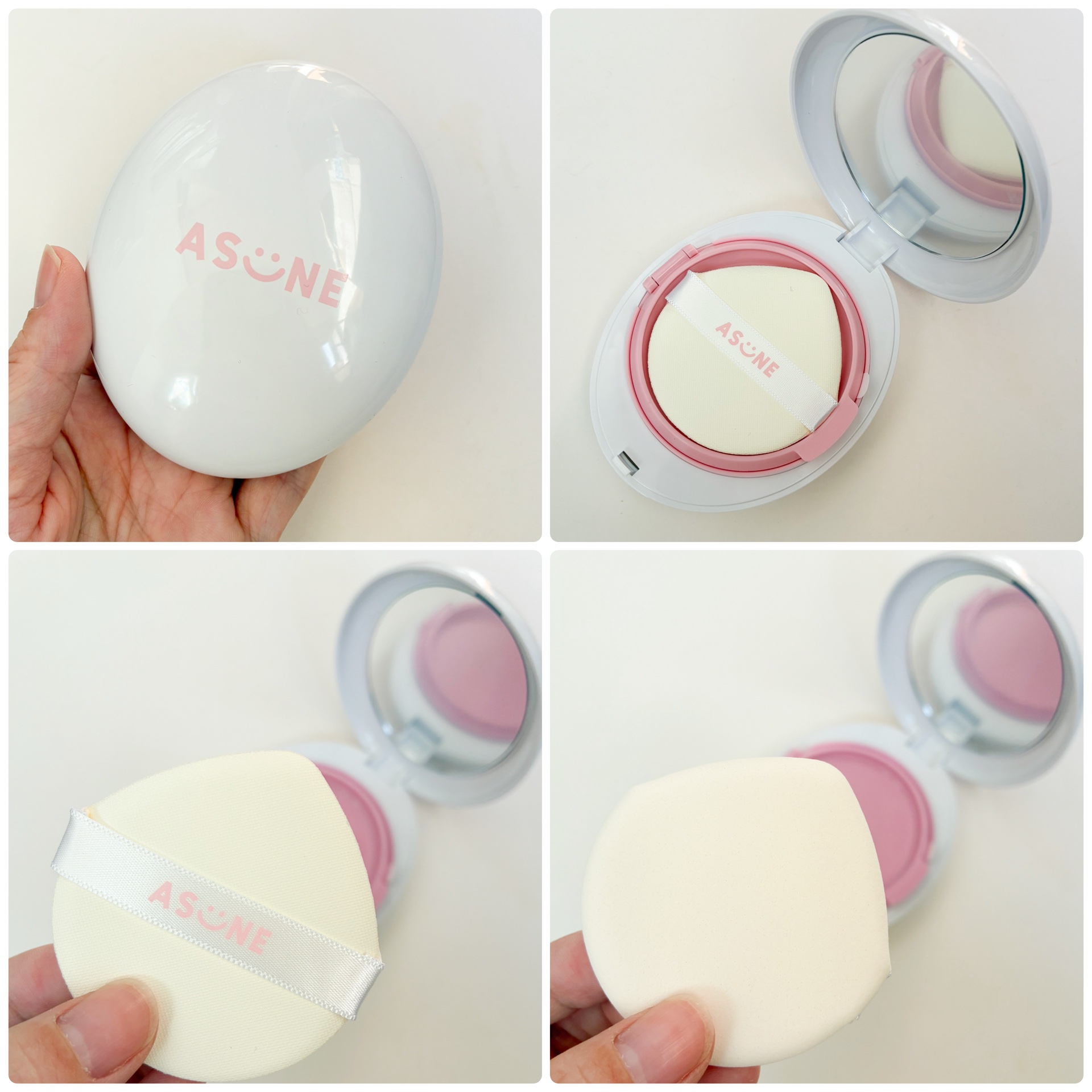 デューイーメッシュファンデーション/ASUNE /クッションファンデーションを使ったクチコミ（2枚目）