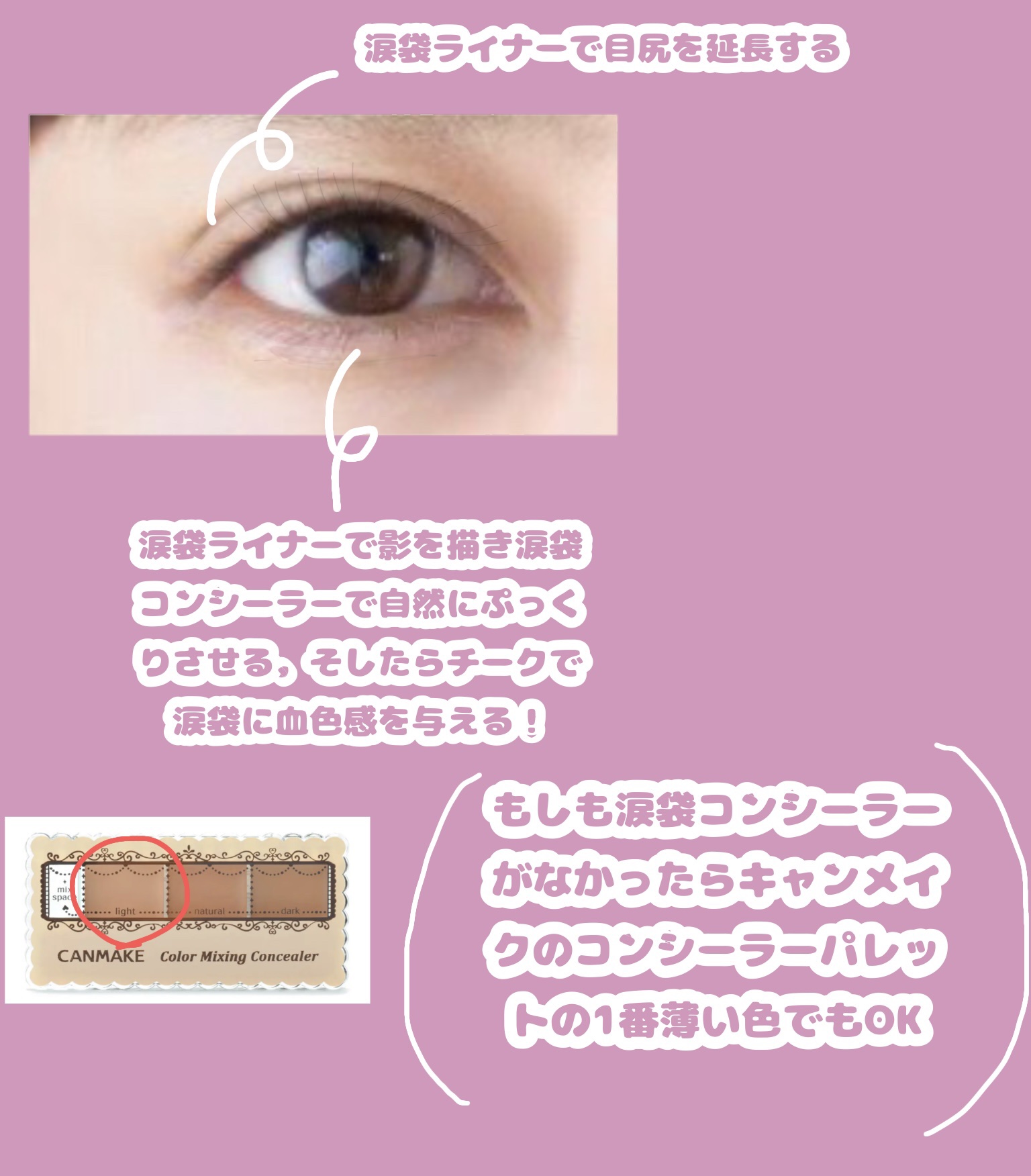 カラーミキシングコンシーラー/キャンメイク/パレットコンシーラーを使ったクチコミ（3枚目）