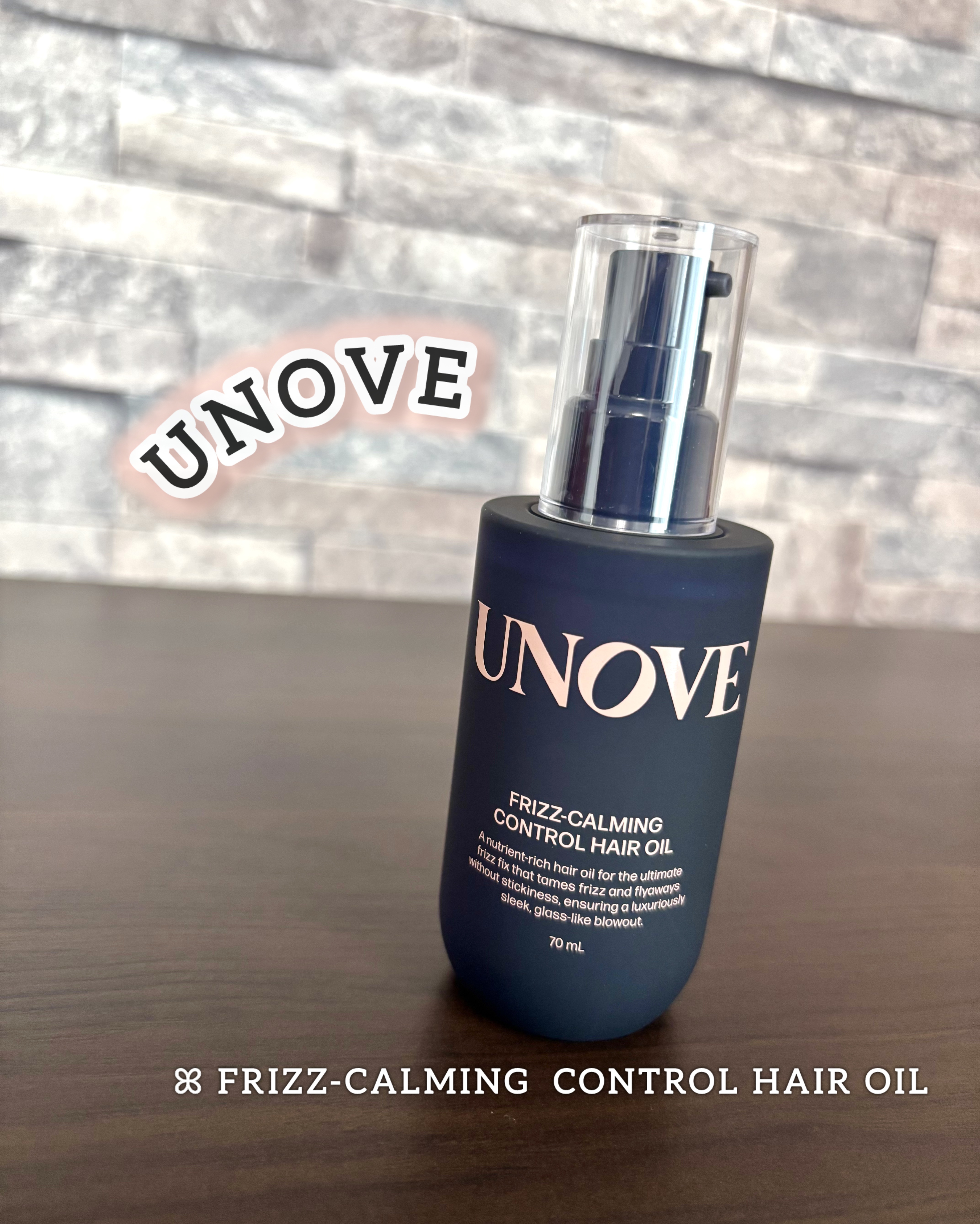 フリズカーミングコントロールオイル/UNOVE/ヘアオイルを使ったクチコミ（1枚目）